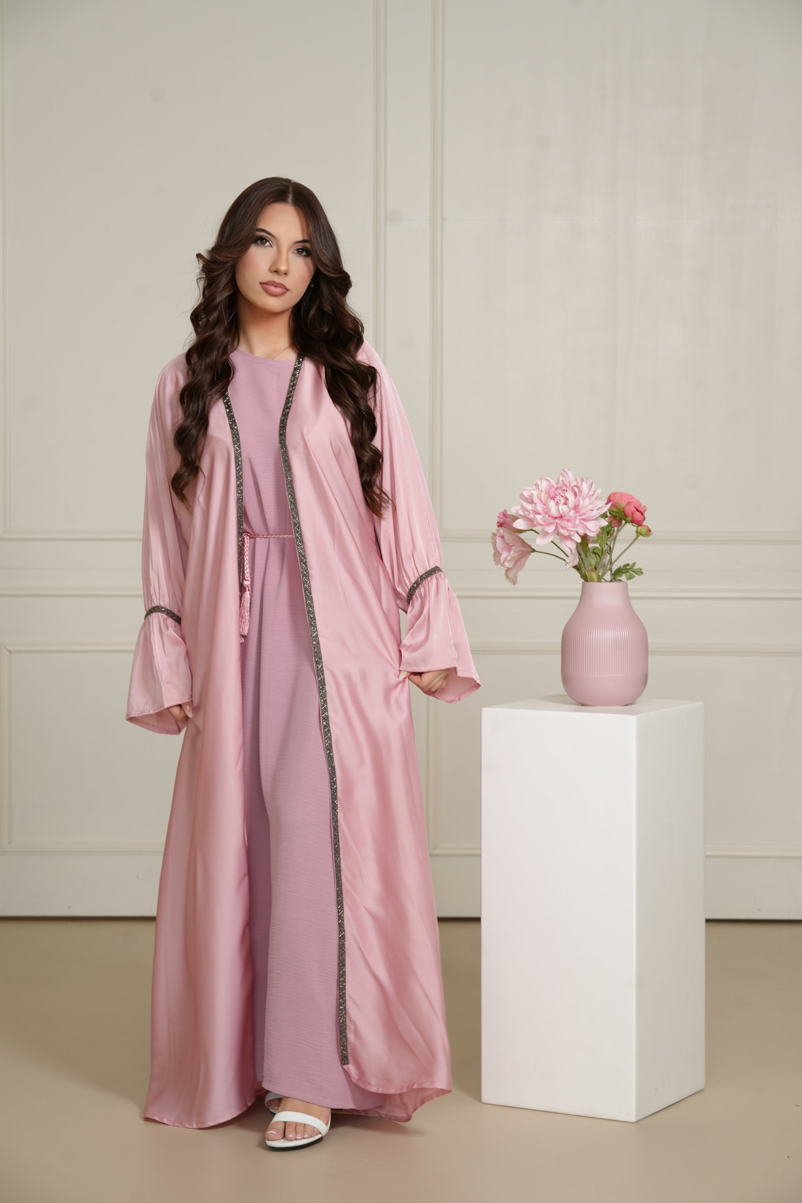 Blackstone Glamour Abaya - Rose