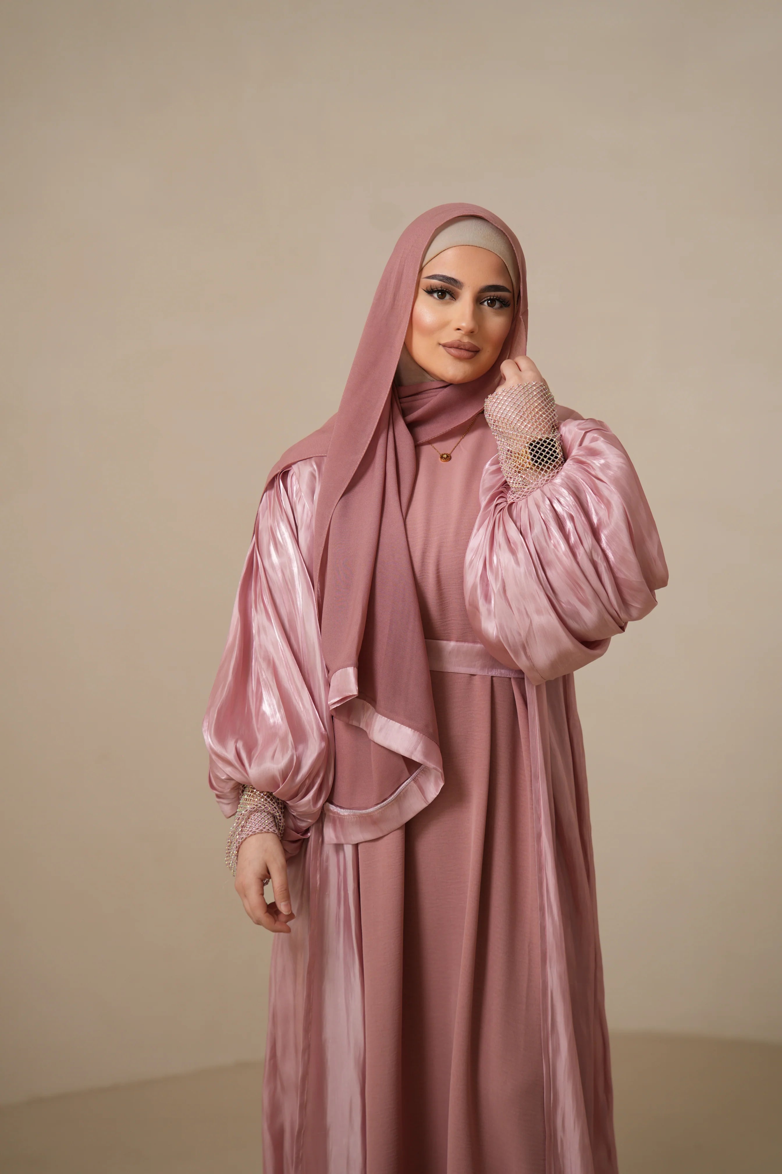 Emirate abaya - PINK