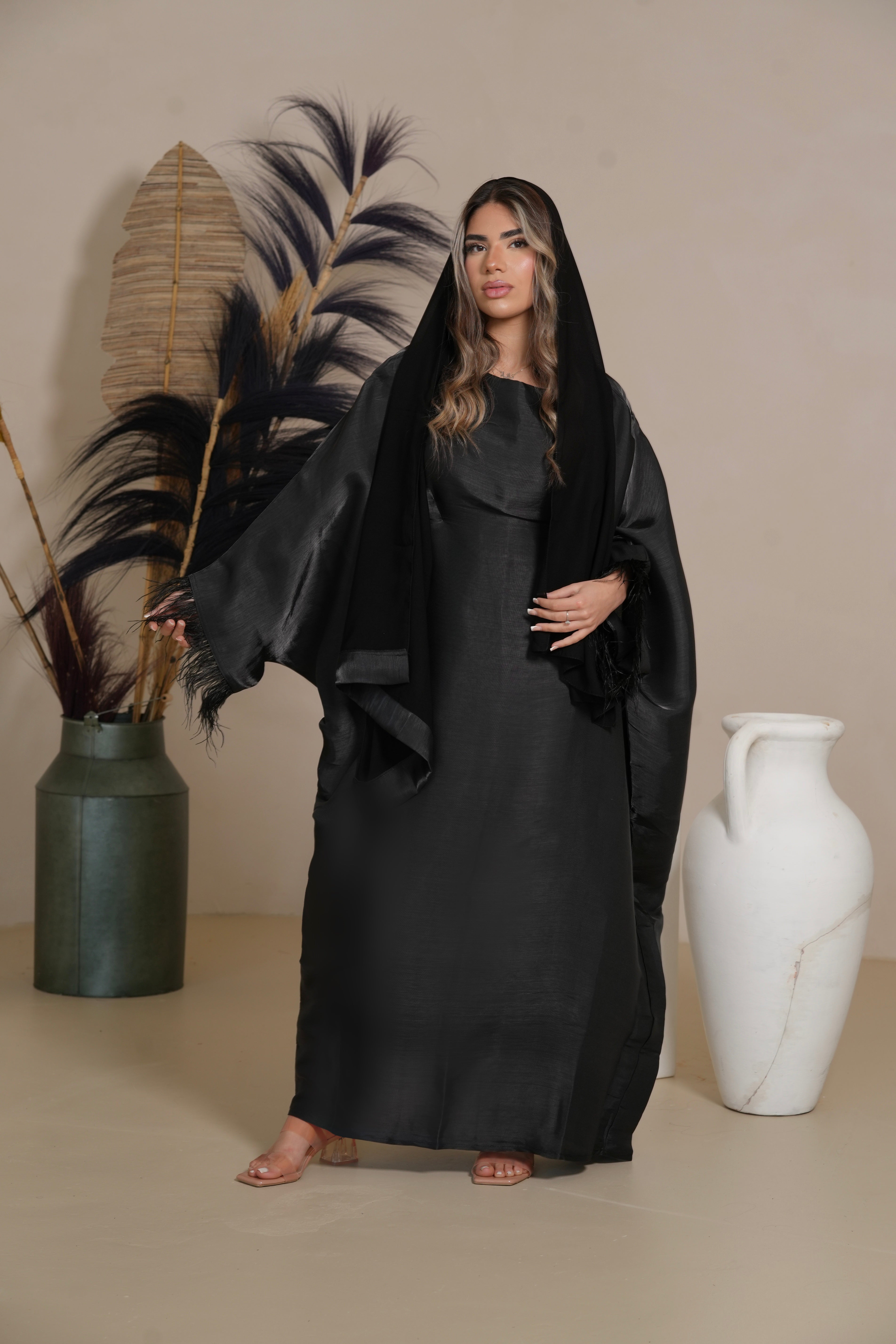 DXB Farasha Abaya - black