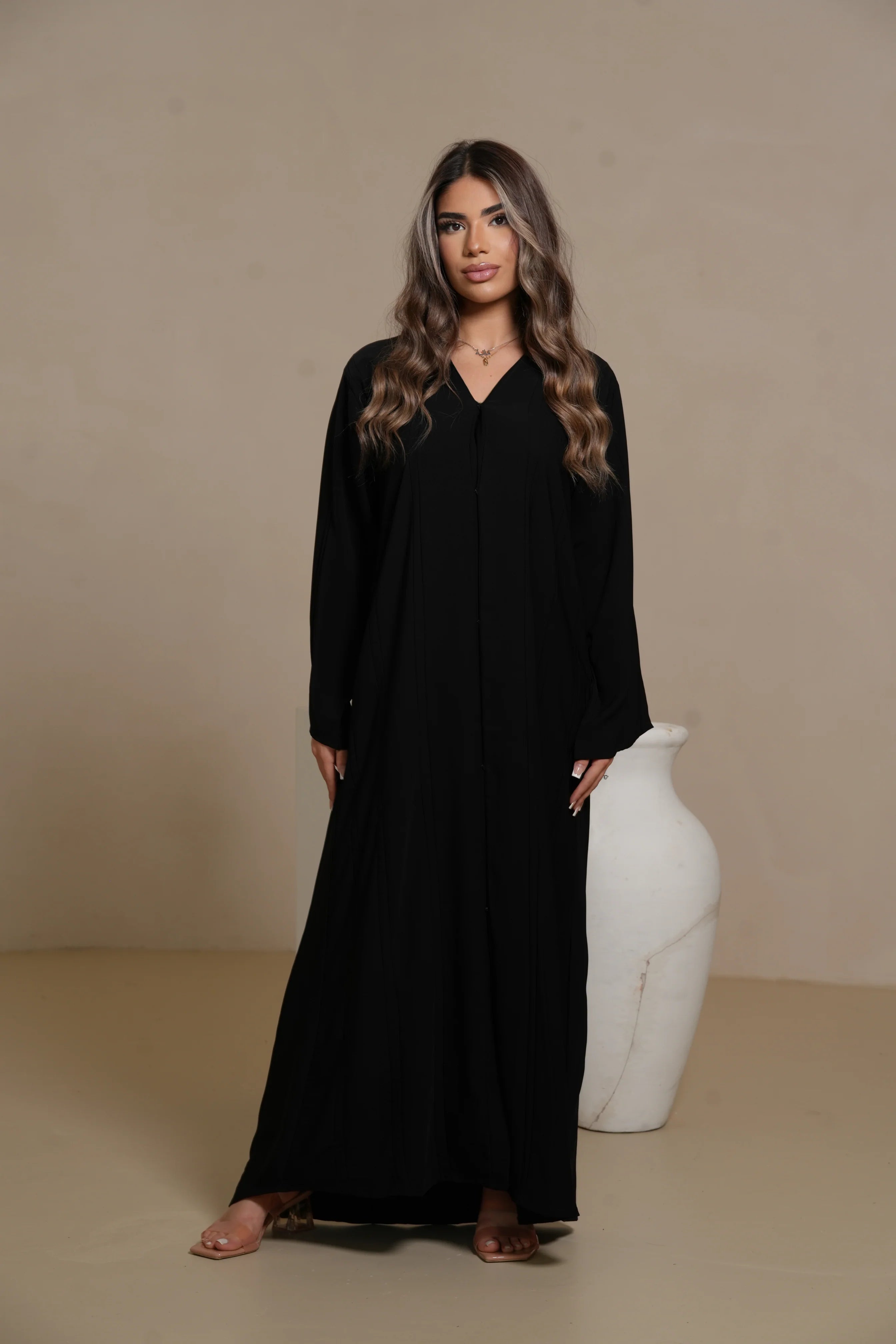 Lines Daily Abaya - Black