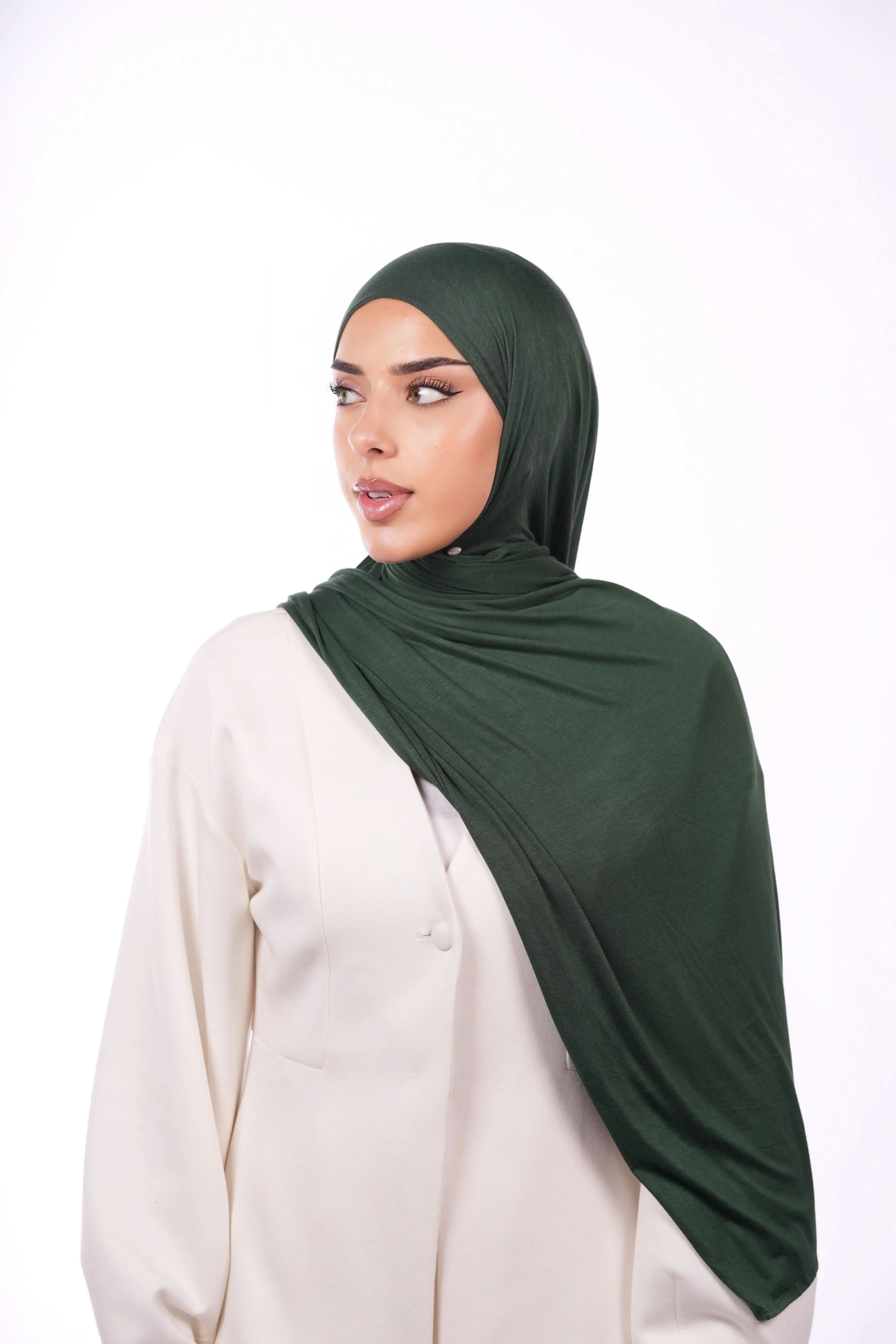 Bamboo Jersey - dark green - Losyana.Shop
