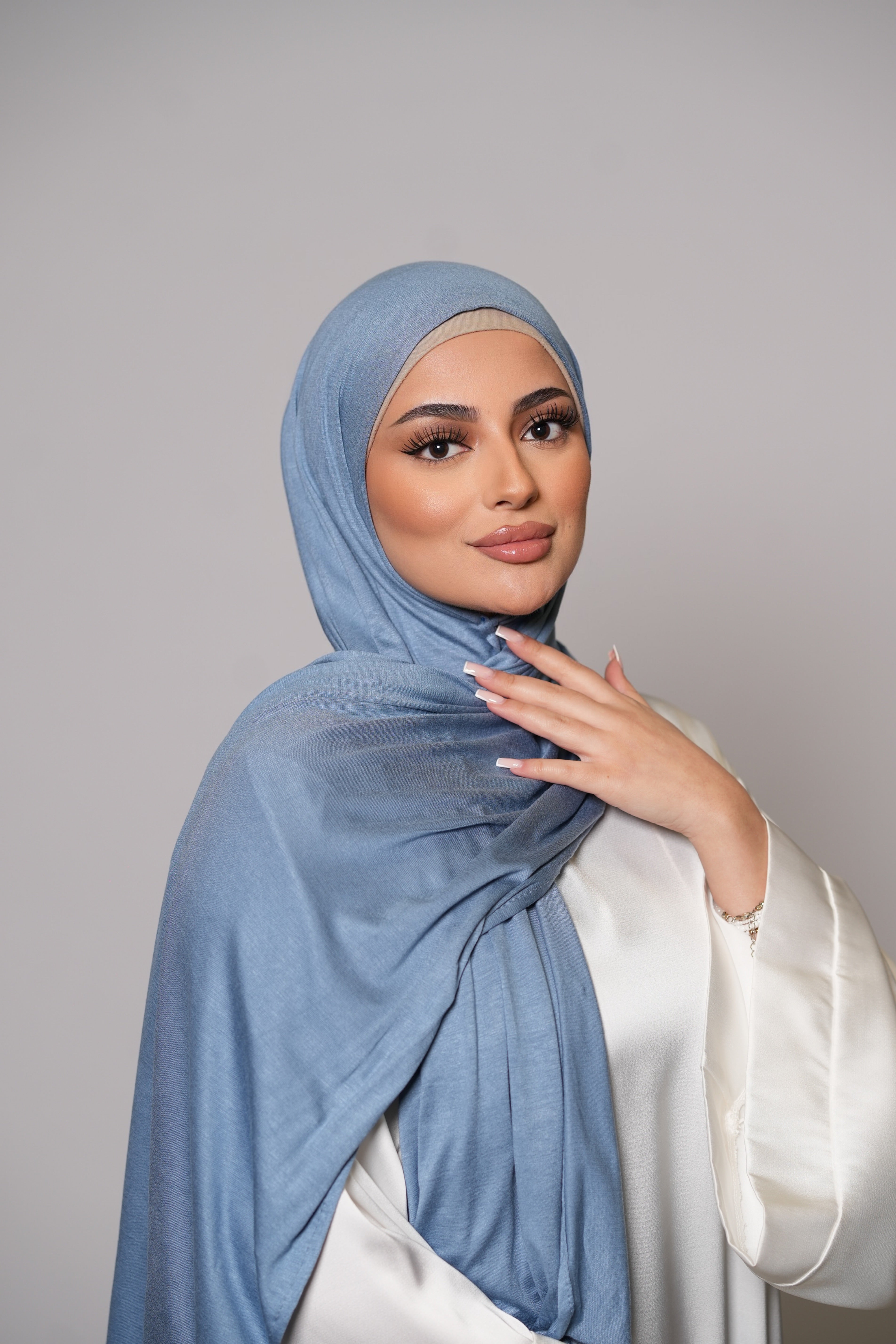 Premium Bamboo Jersey - powder blue