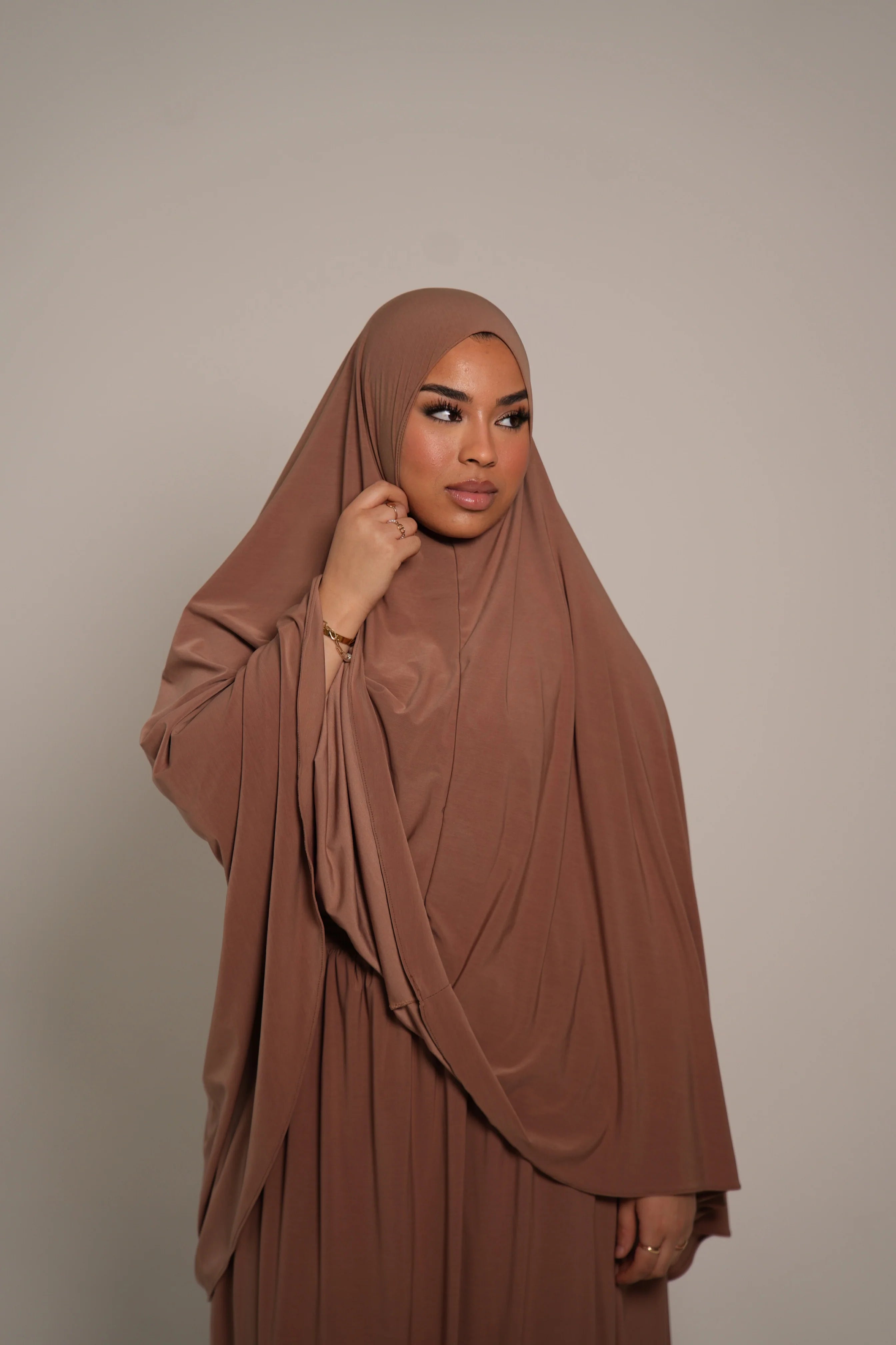 Premium Khimar Set - caramel