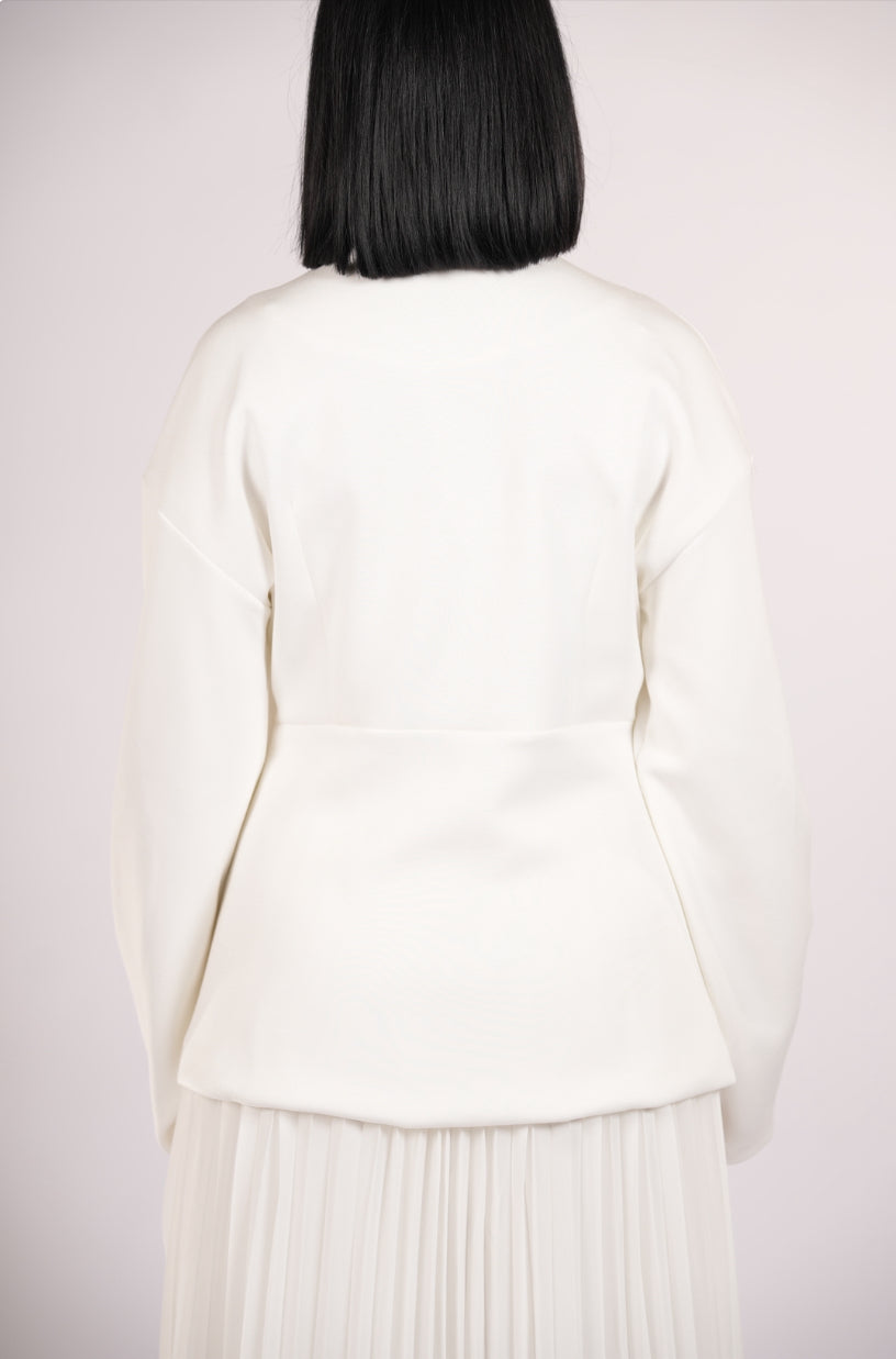 opera blazer - white