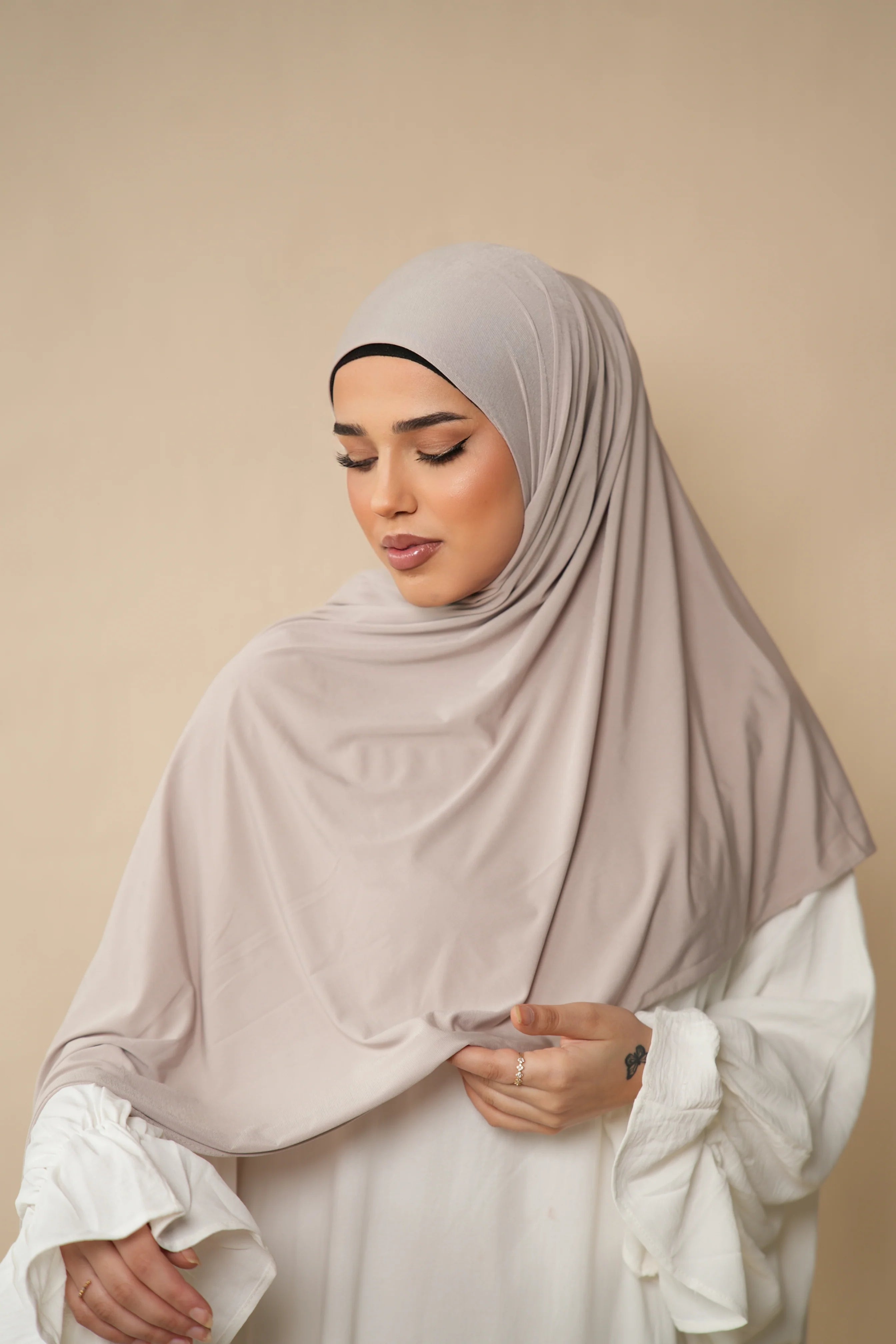 Premium Jersey to go - rosé beige