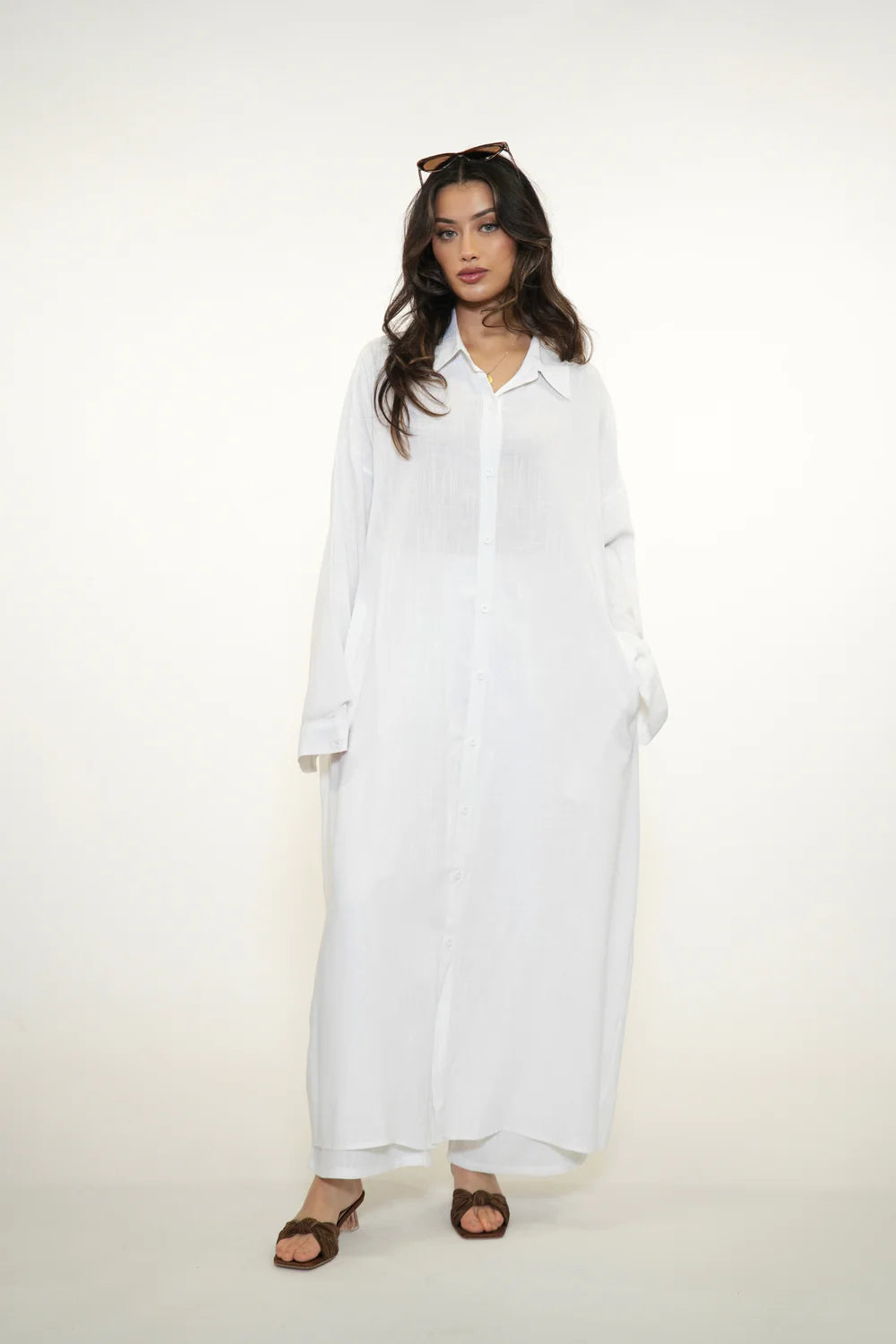 PALMA LINEN SET - WHITE