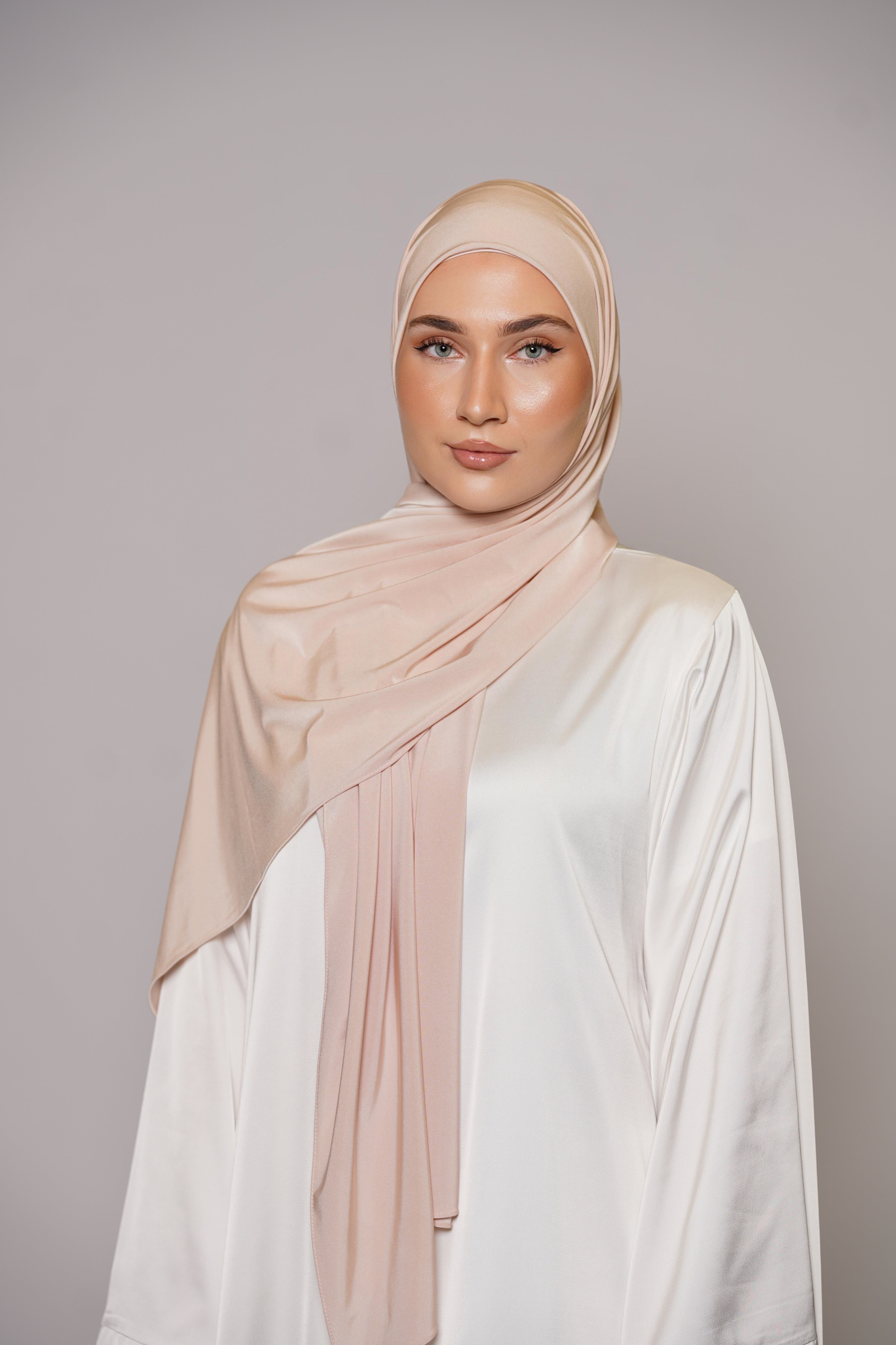 Satin Premium Jersey -rose beige