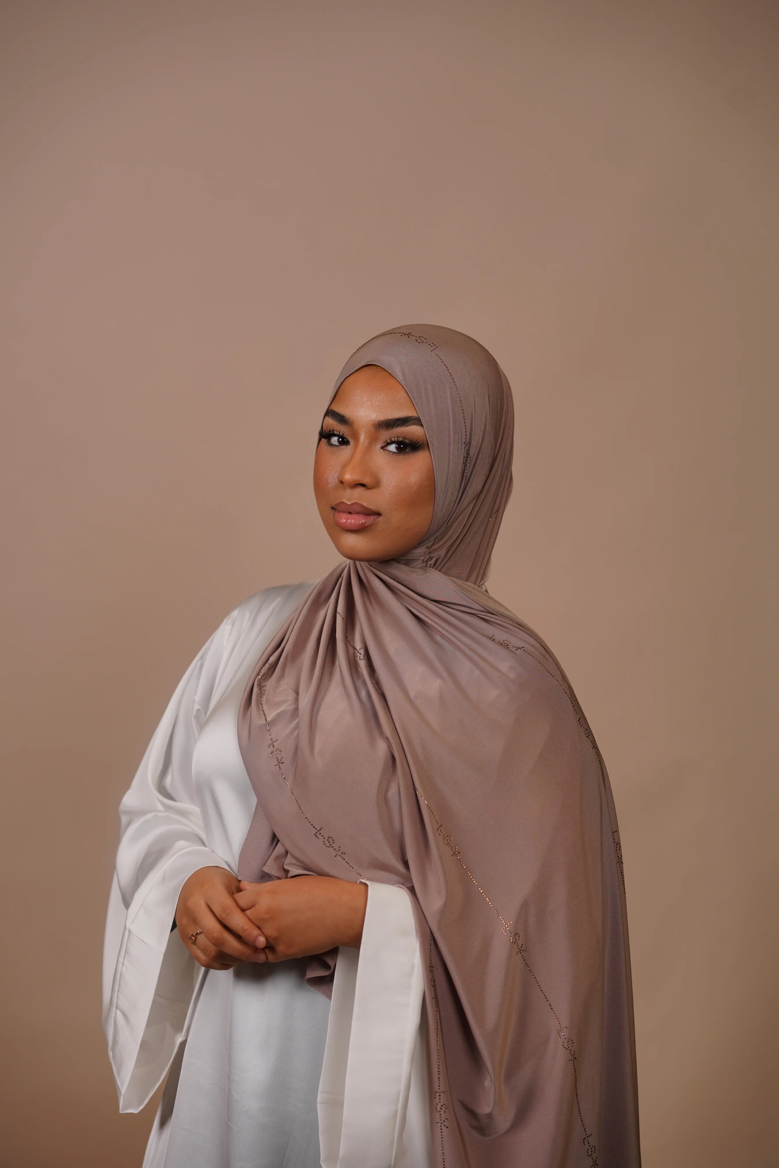 LSY Satin Premium Jersey - dark taupe
