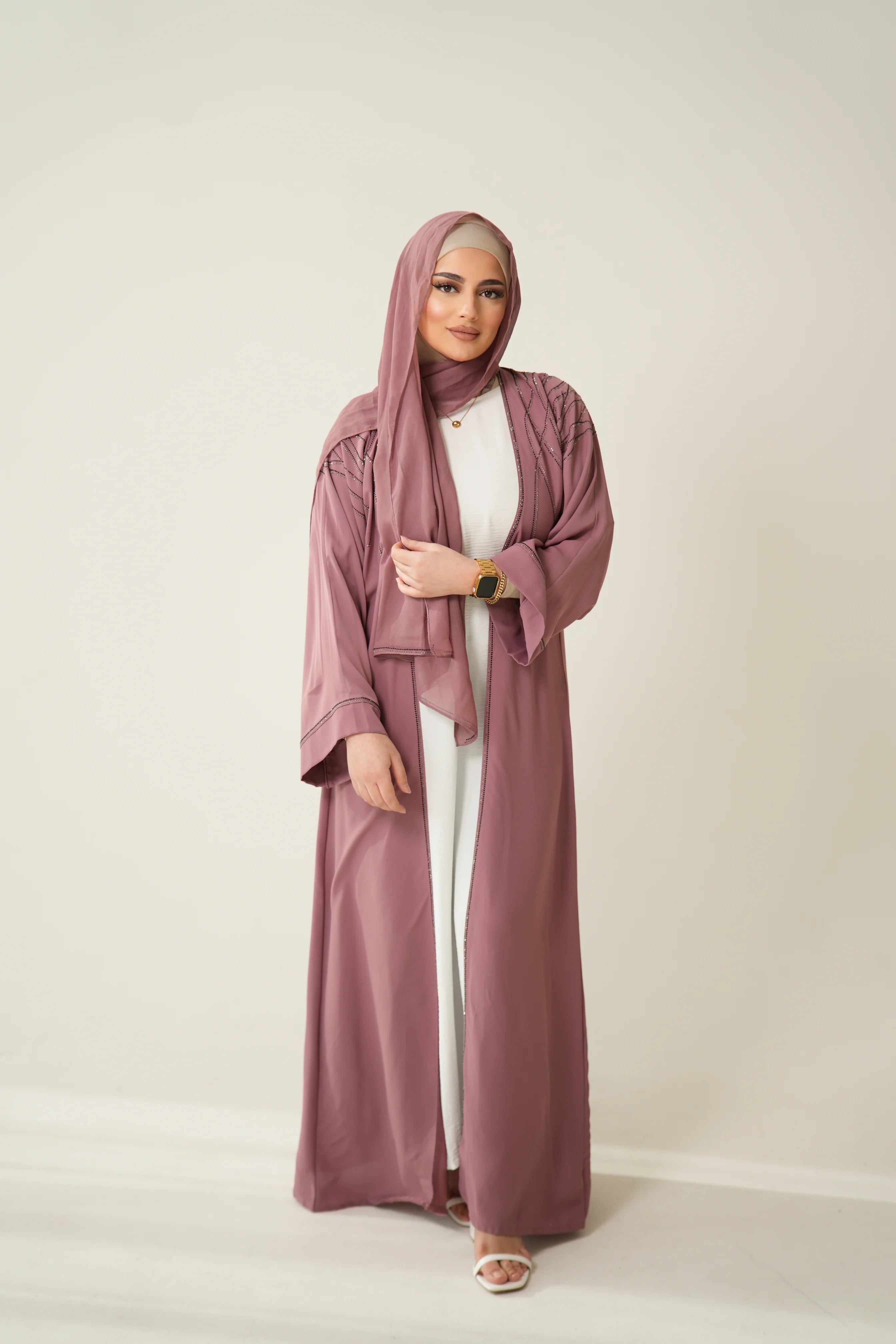 Emirate abaya- Pink