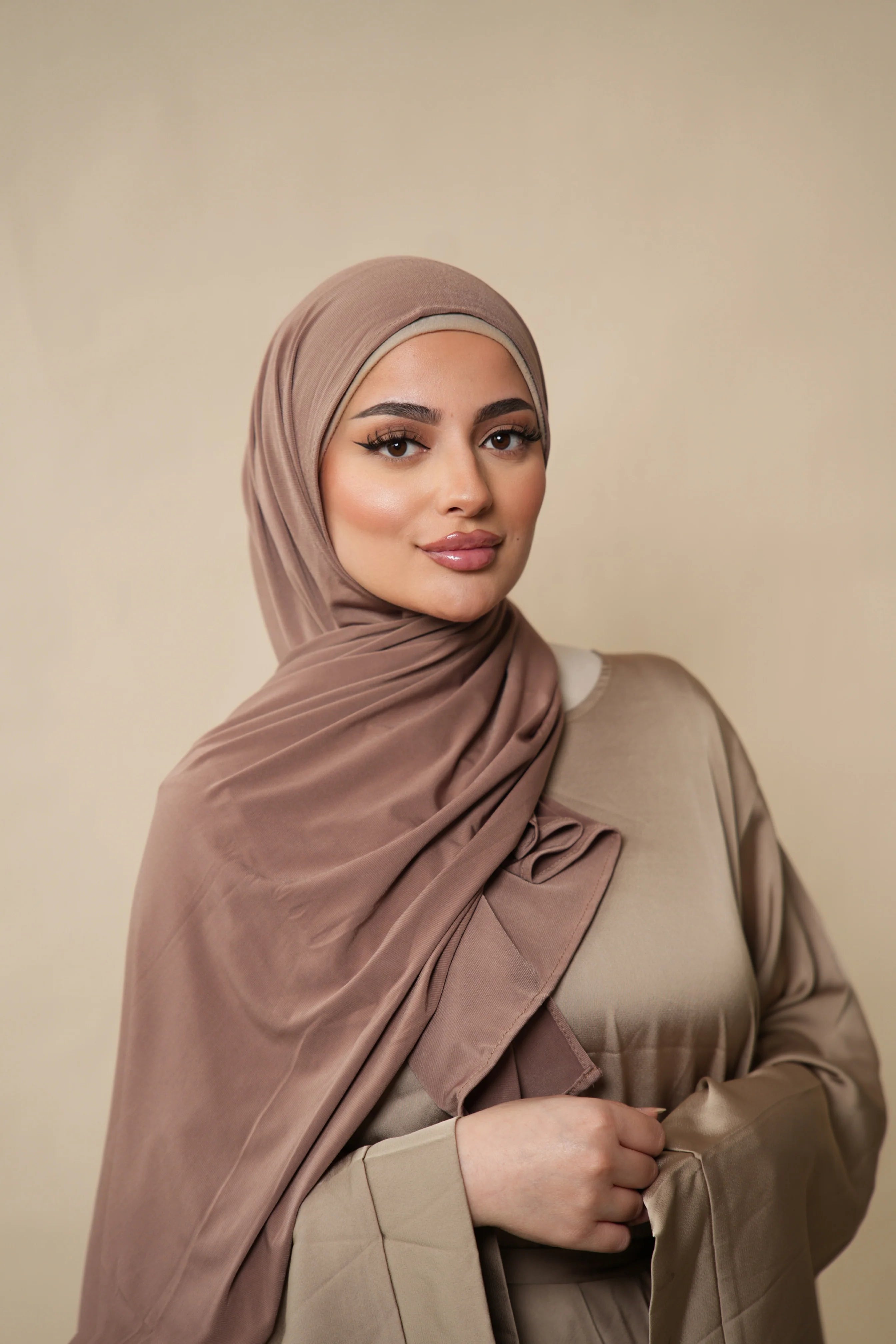 Premium Jersey to go - nude brown