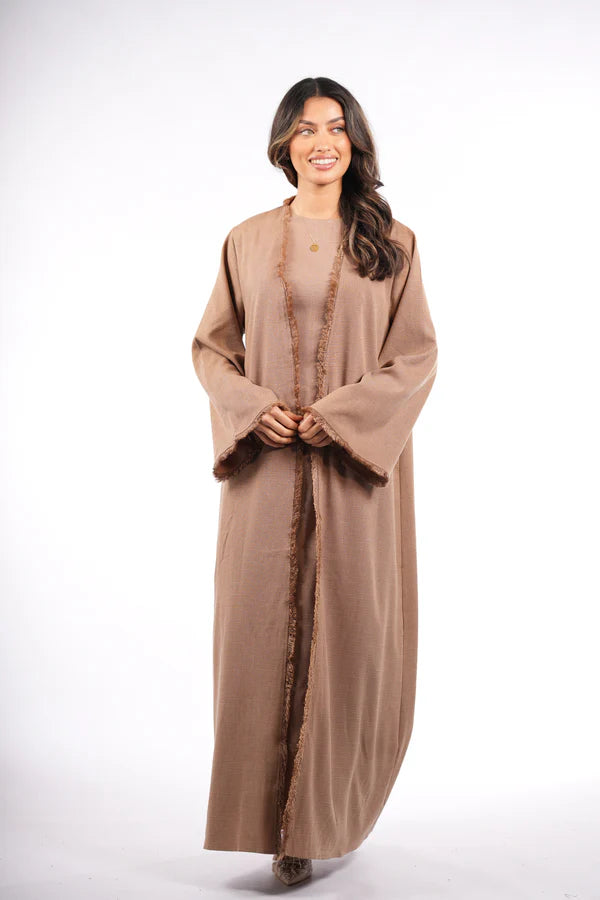 vienna corset & kimono - brown mousse
