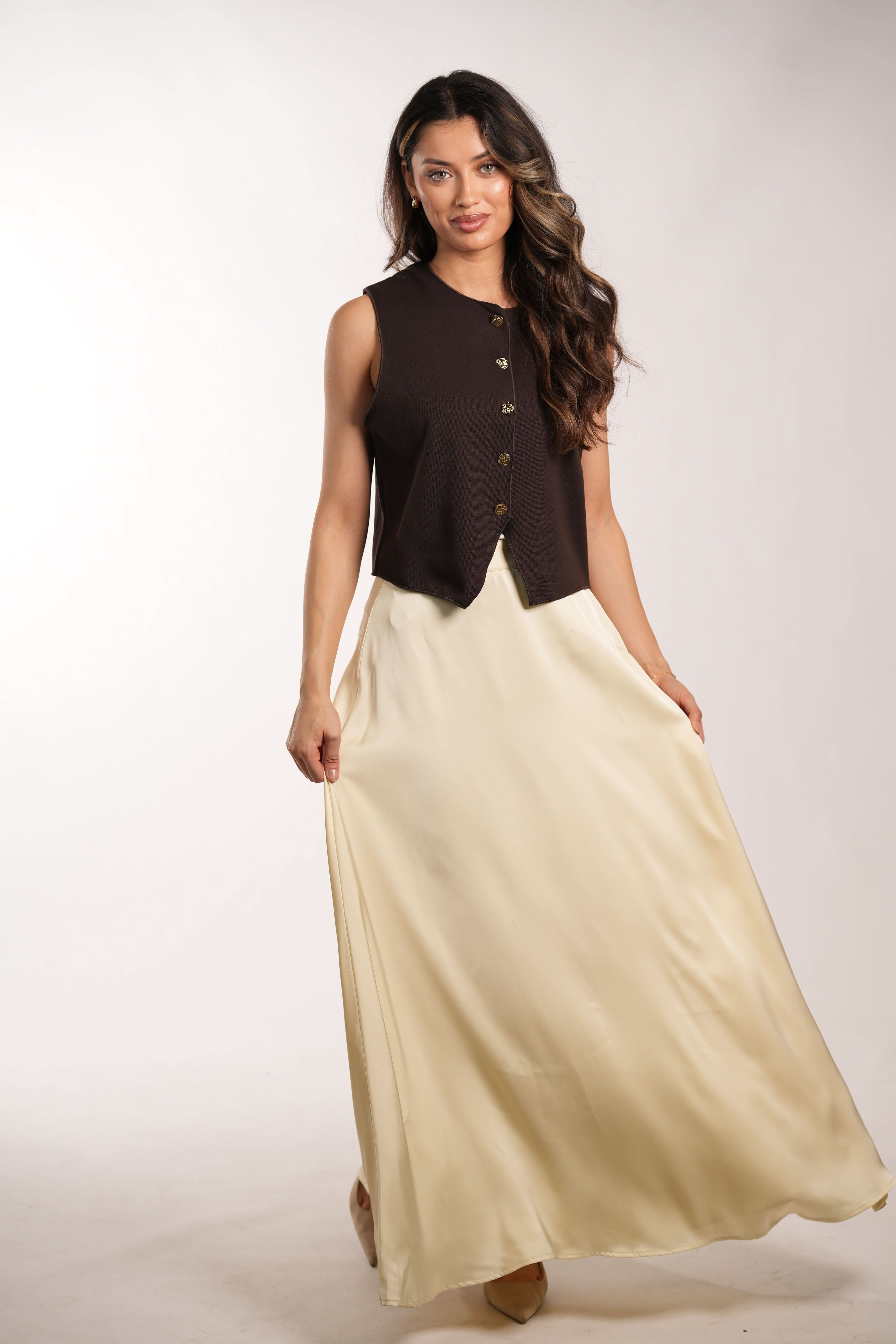 satin poésie - butter yellow