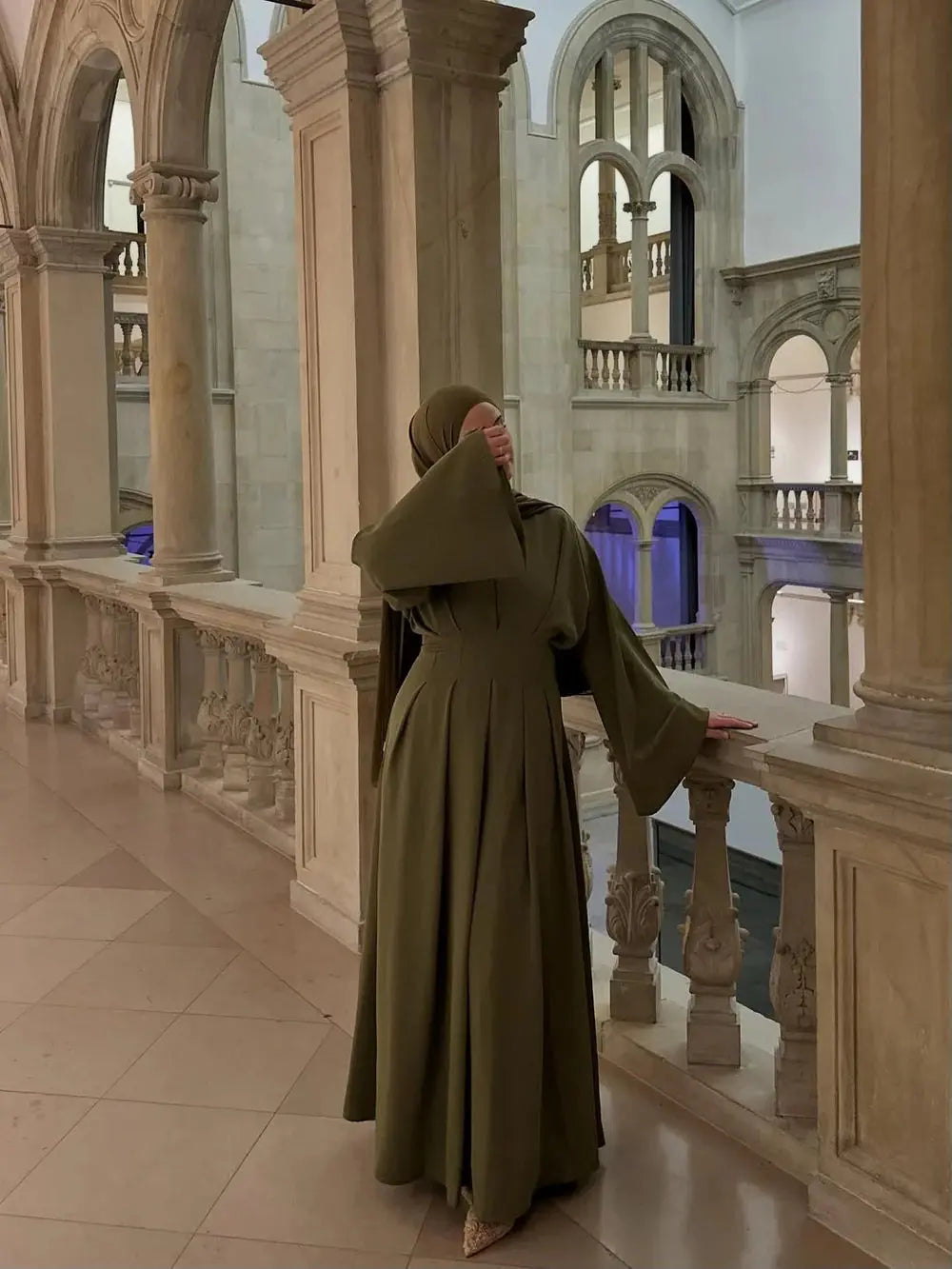 the corset dress - olive