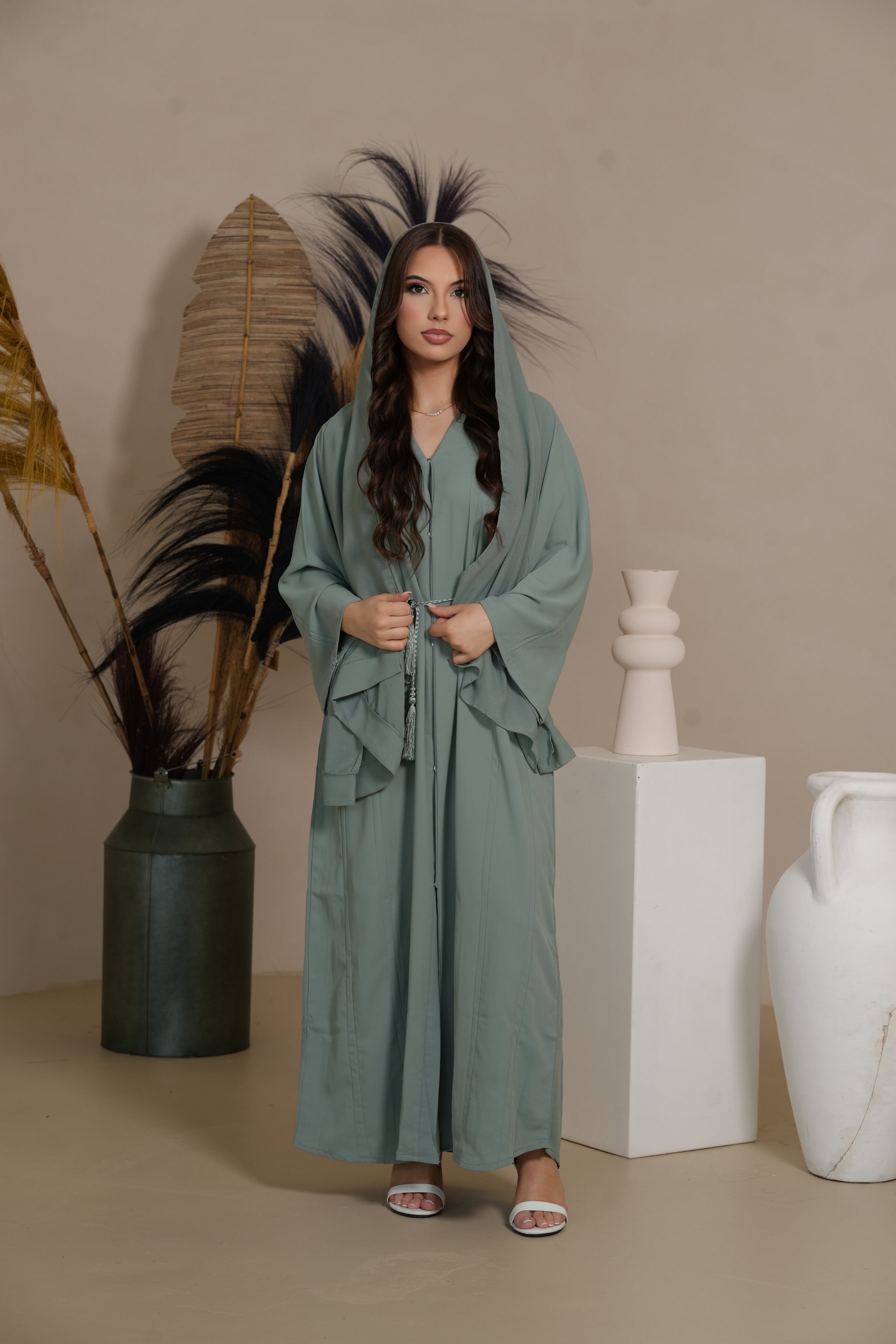 Lines Daily Abaya - Mint