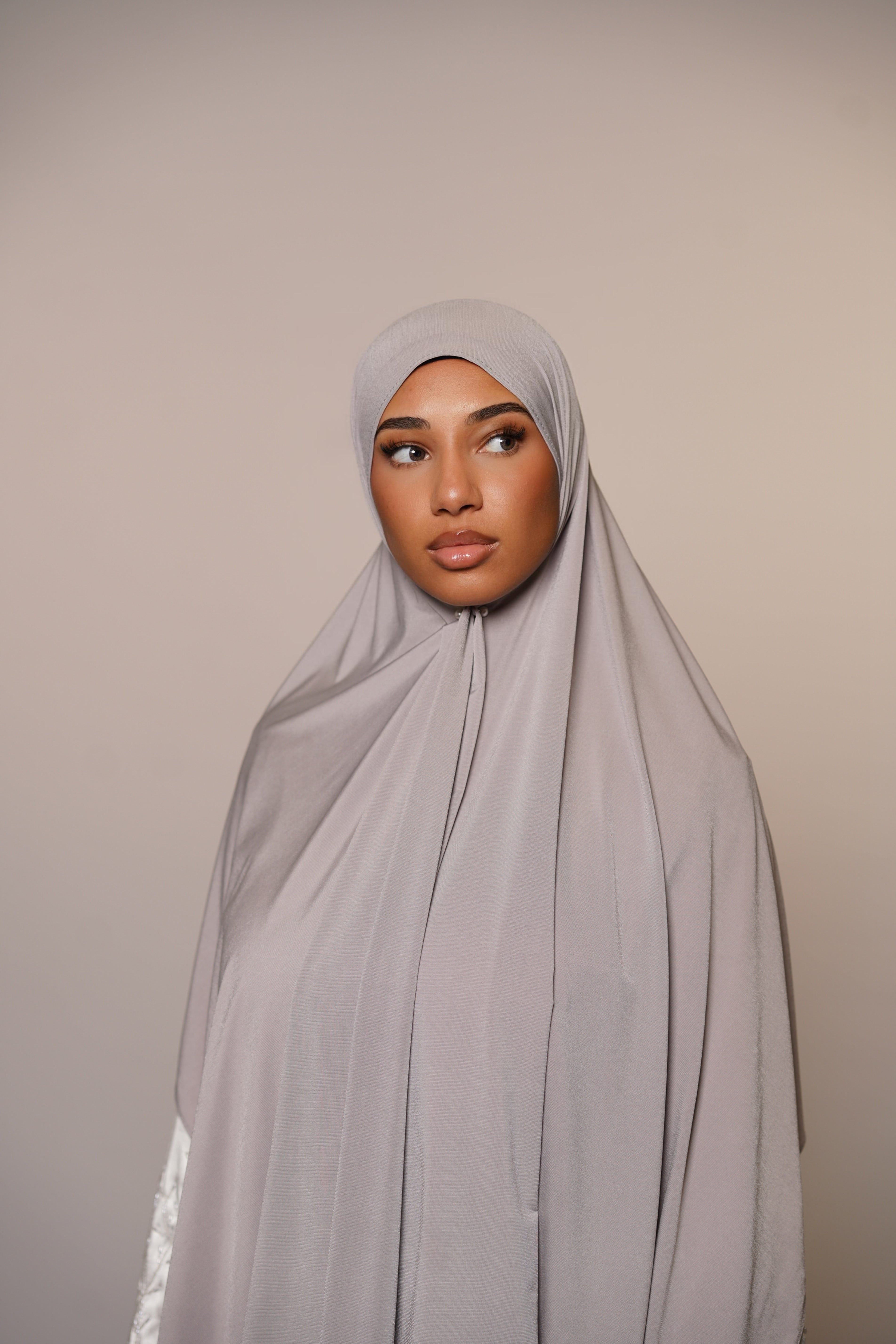 Satin Premium Jersey - light grey