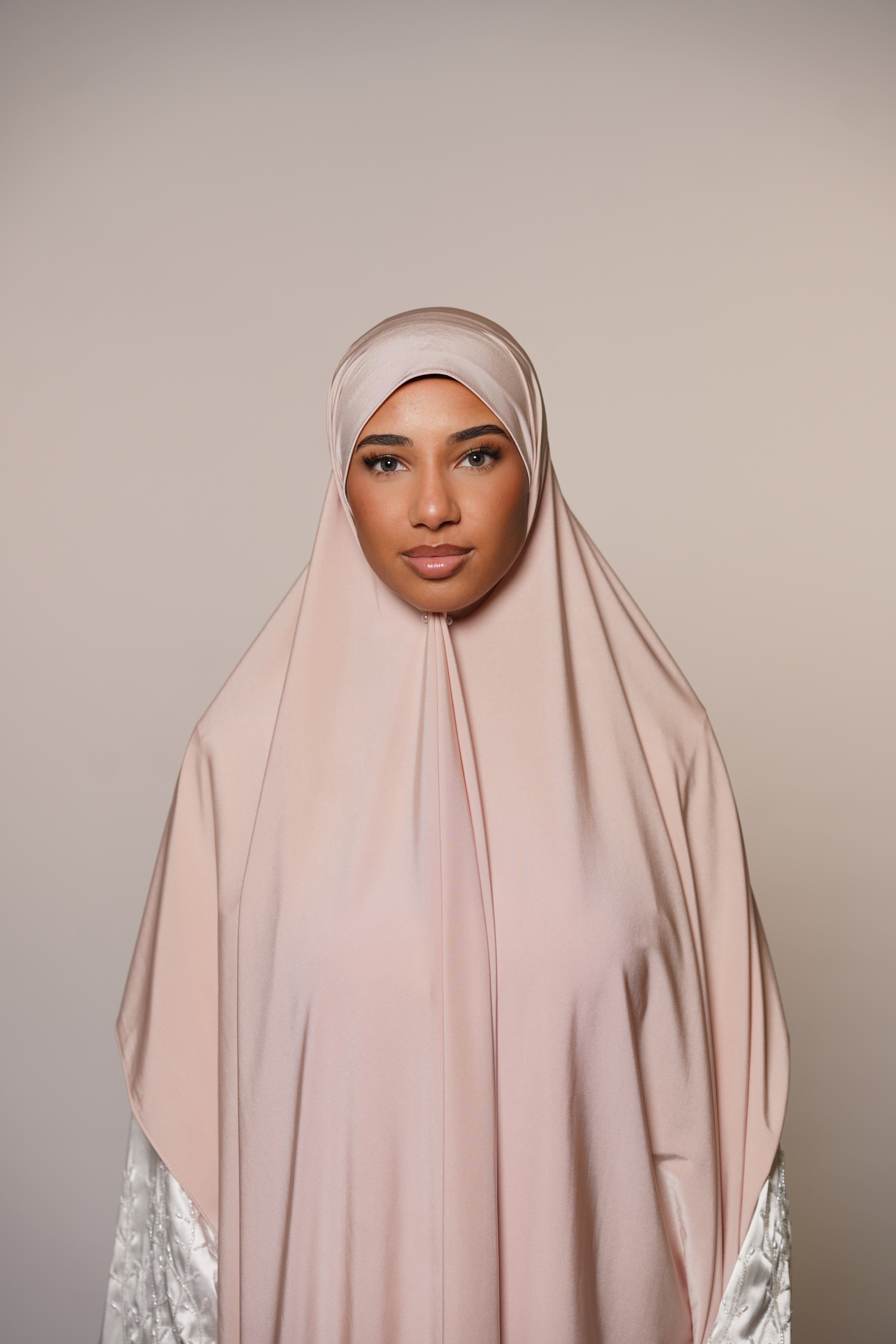Satin premium jersey - light rose