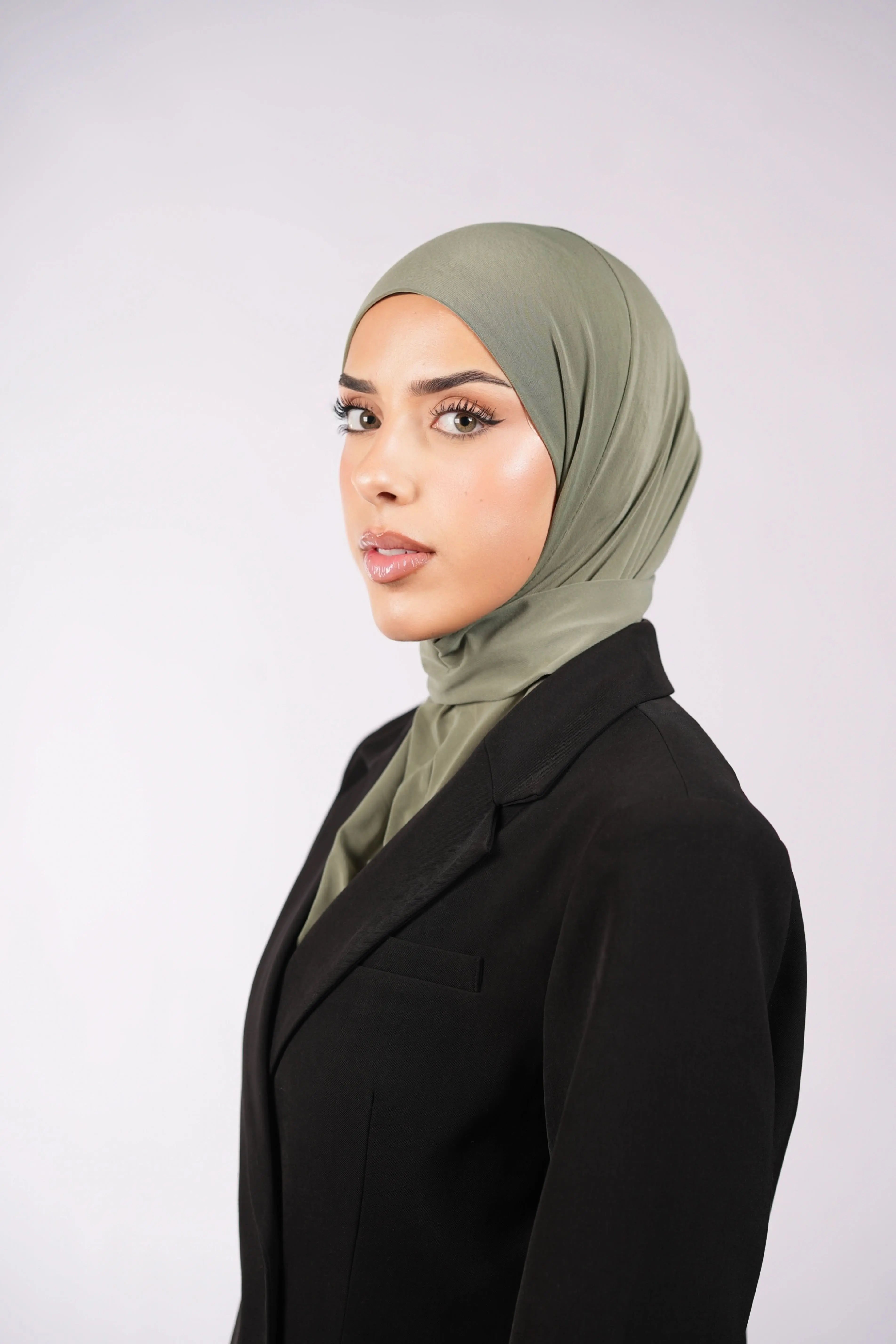 Instant Hijab - olive - Losyana.Shop