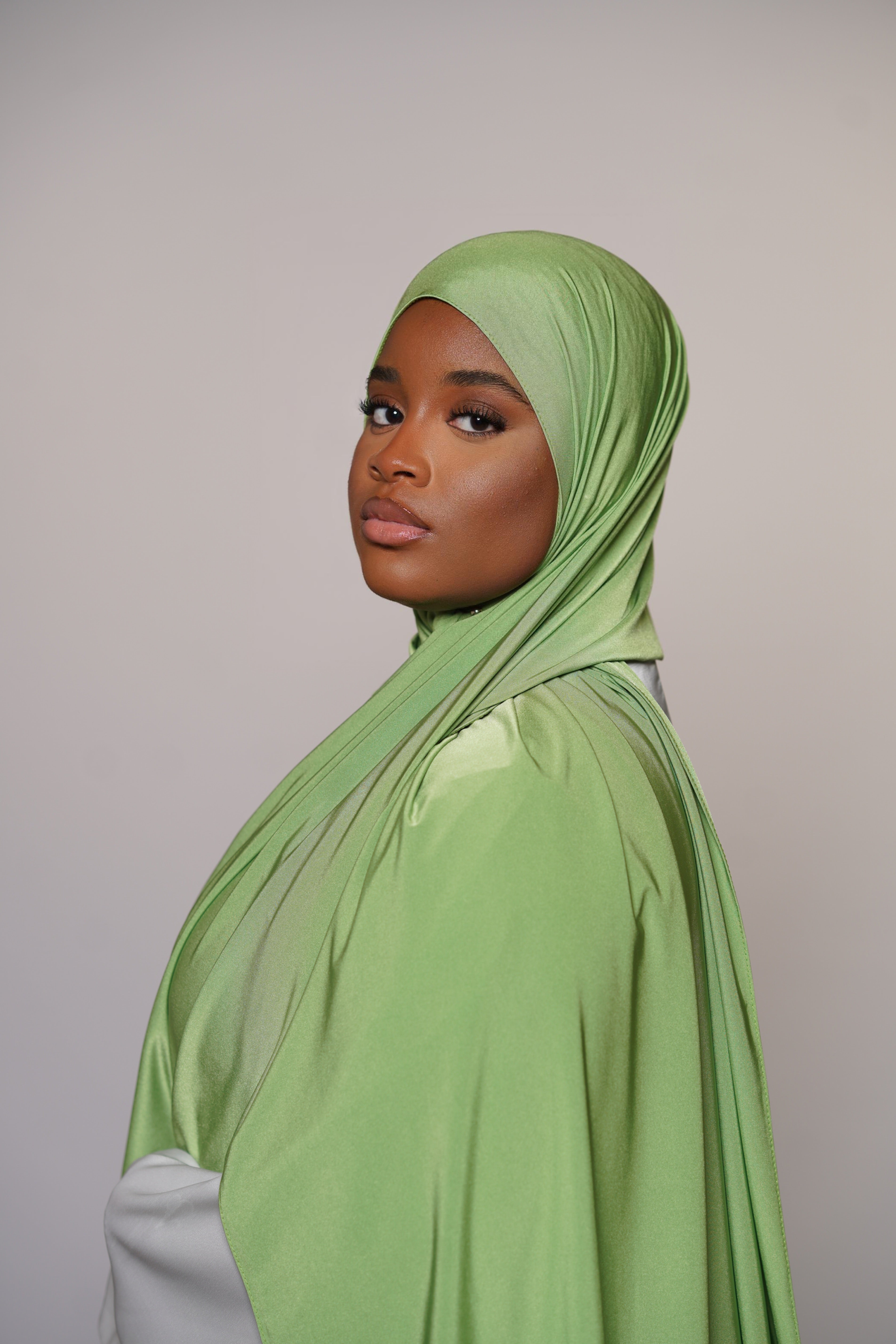 Satin premium jersey - lime