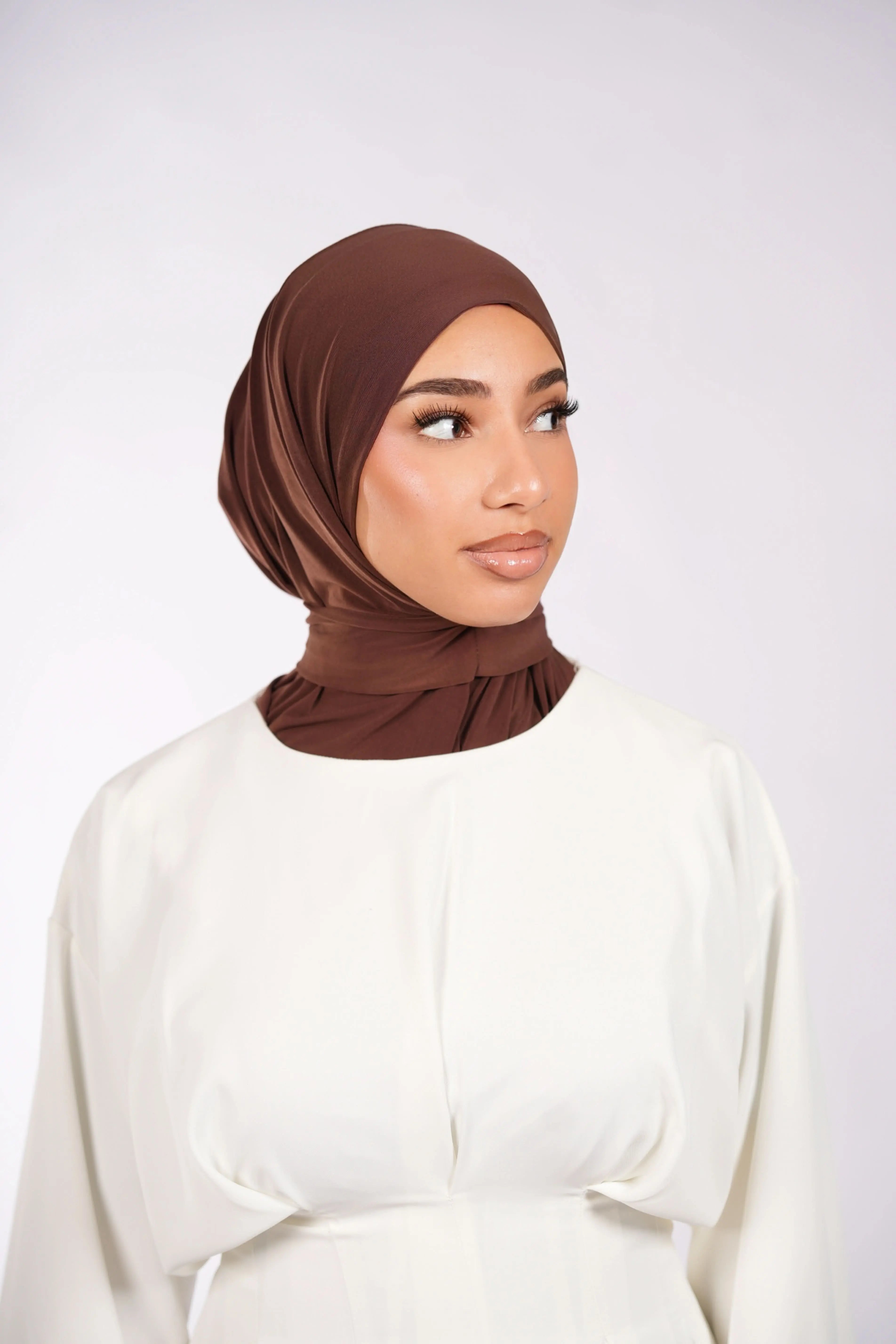 Instant Hijab - coffee - Losyana.Shop