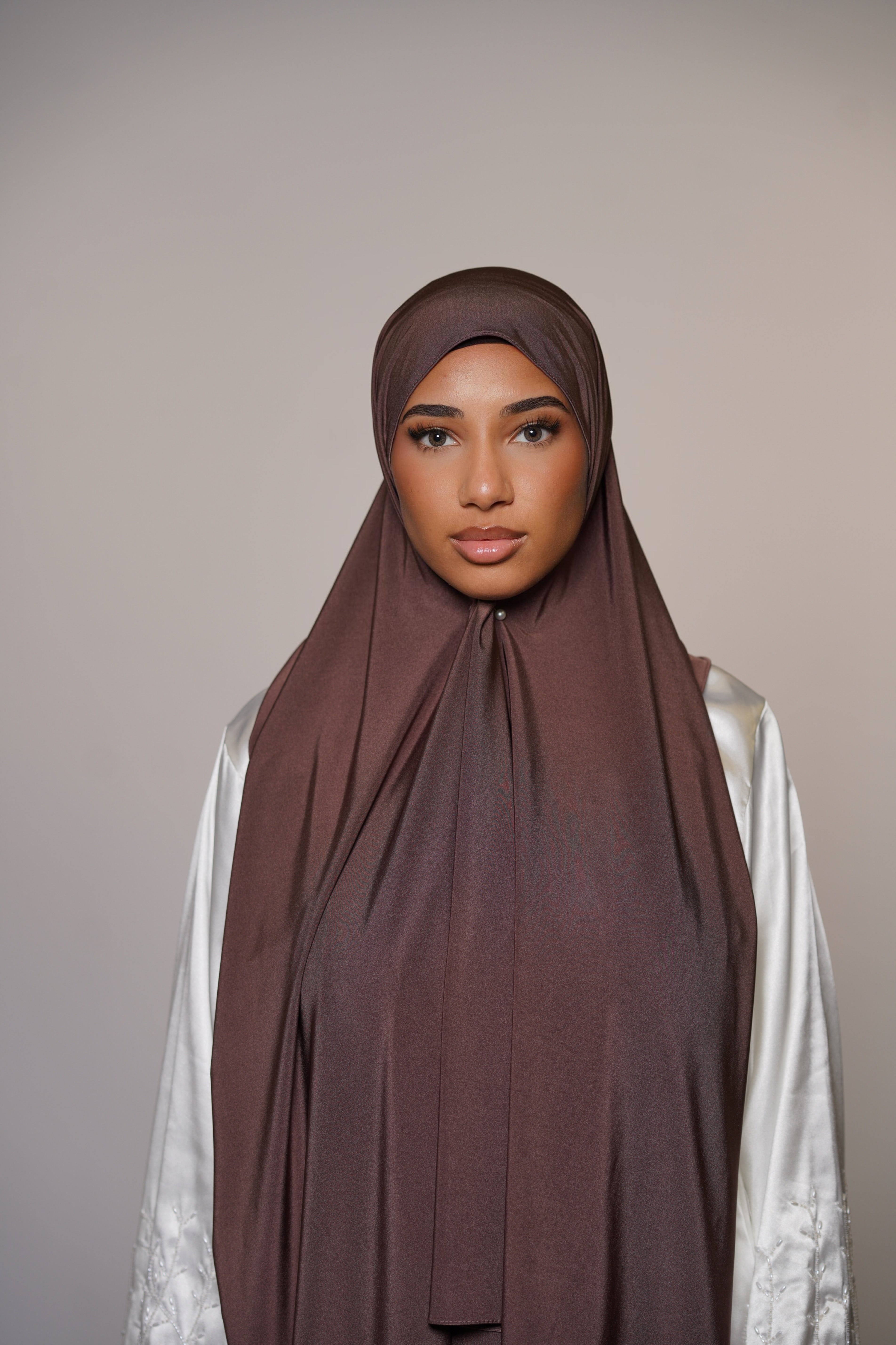Satin premium jersey - cocoa