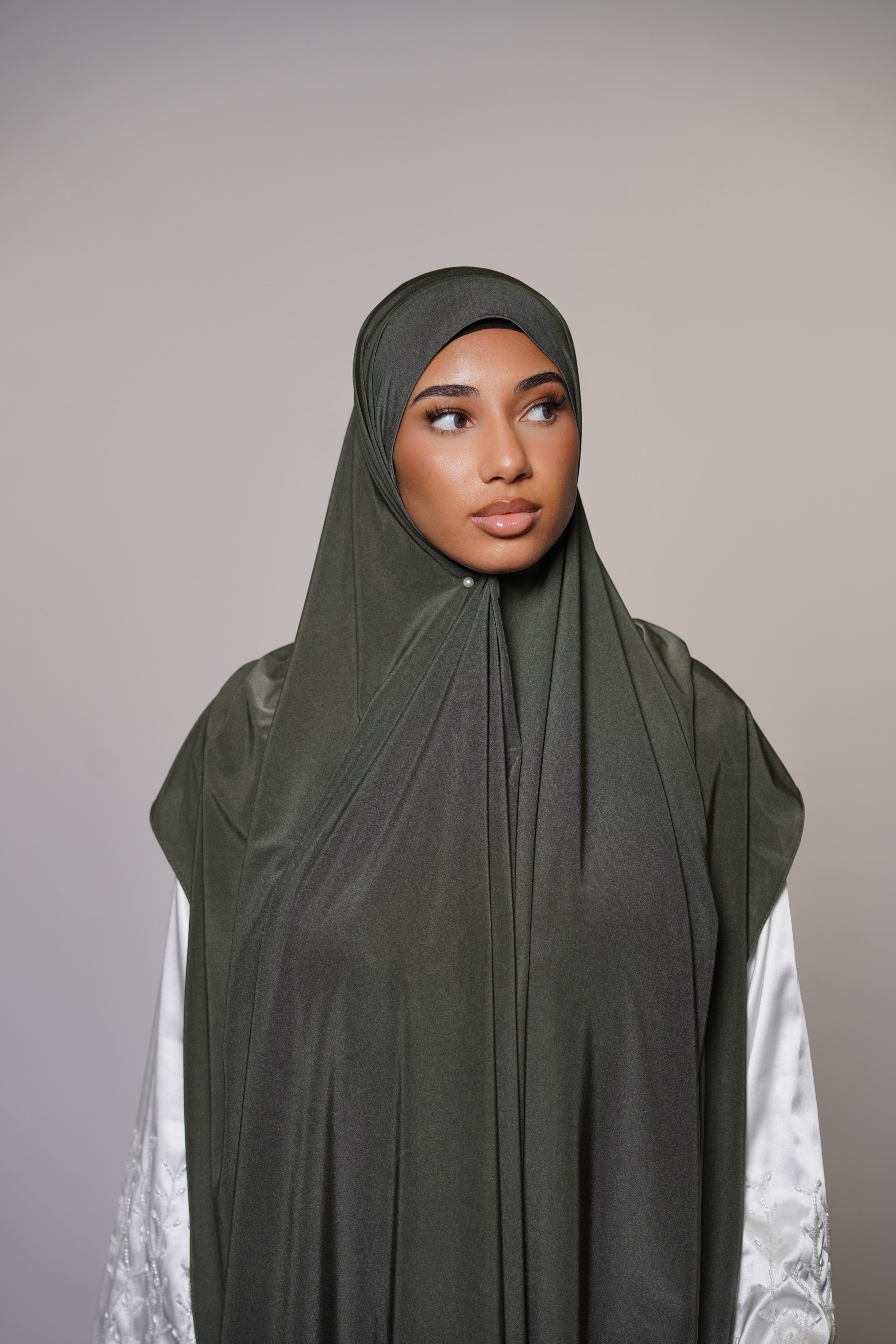 Satin Premium Jersey - khaki green