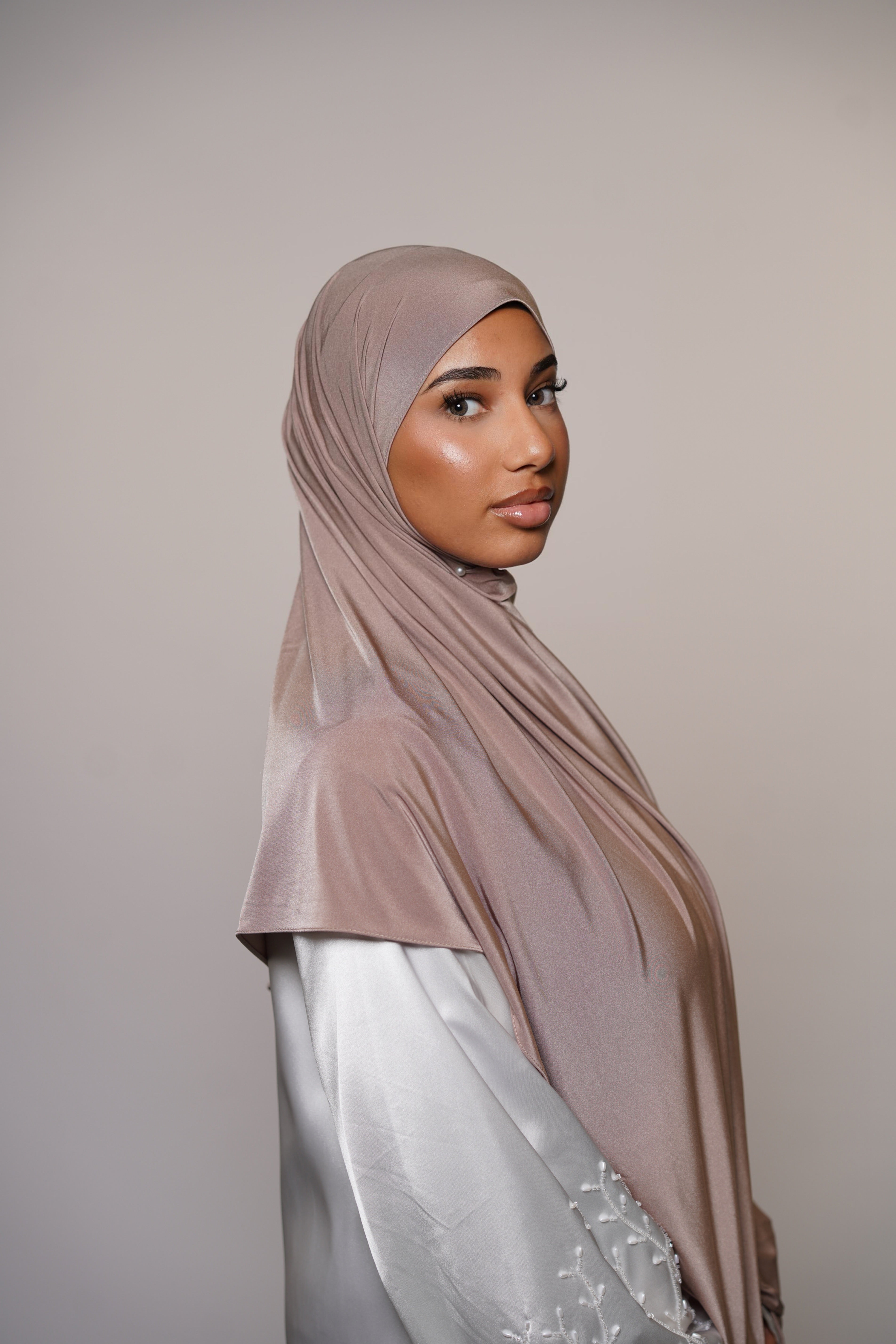 Satin Premium Jersey - dusty rose