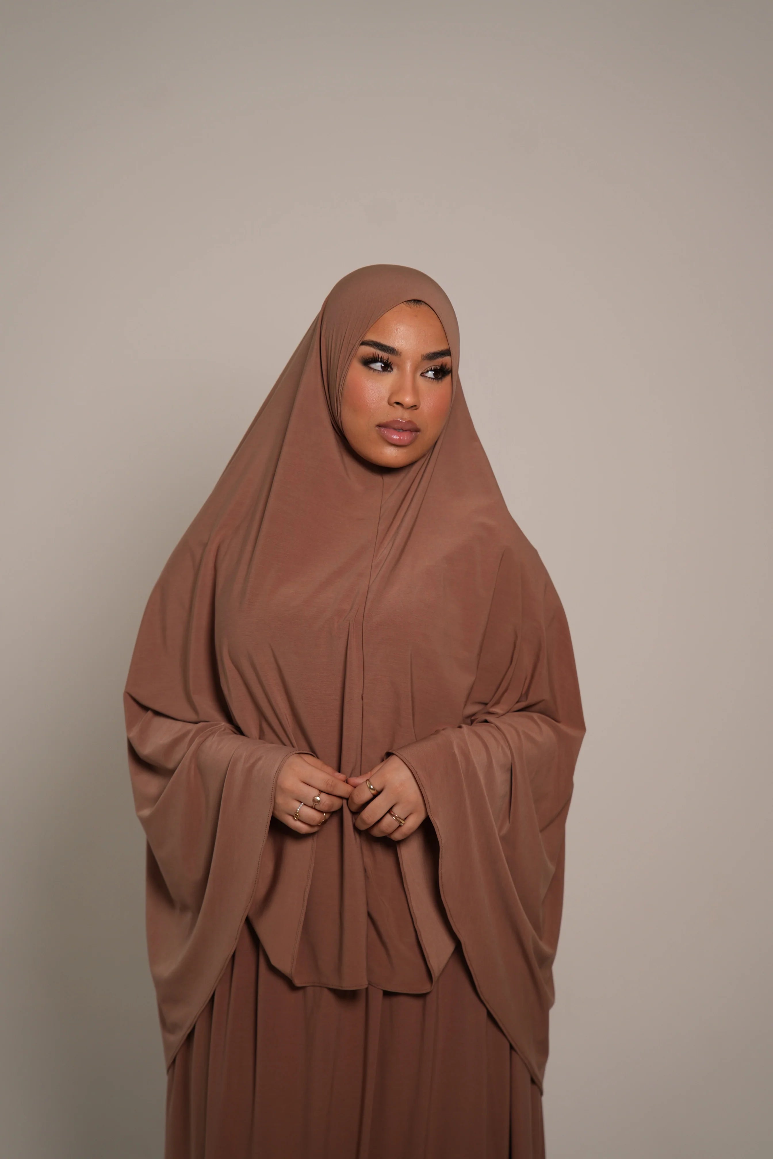 Premium Khimar Set - caramel