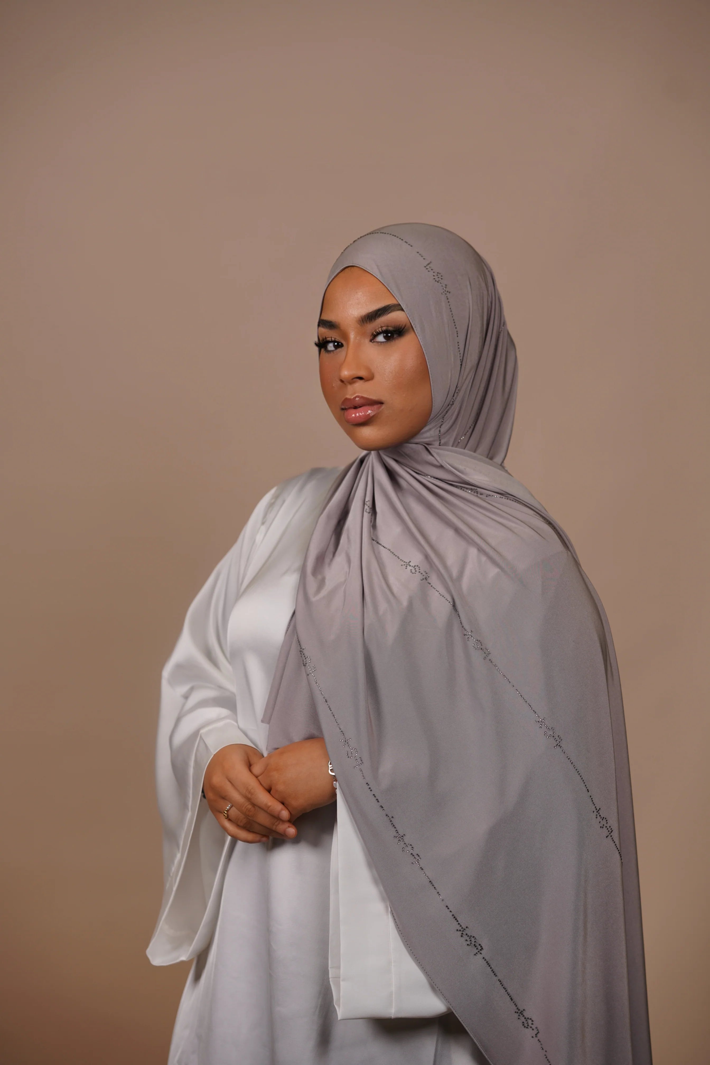 LSY Satin Premium Jersey - Silver Grey