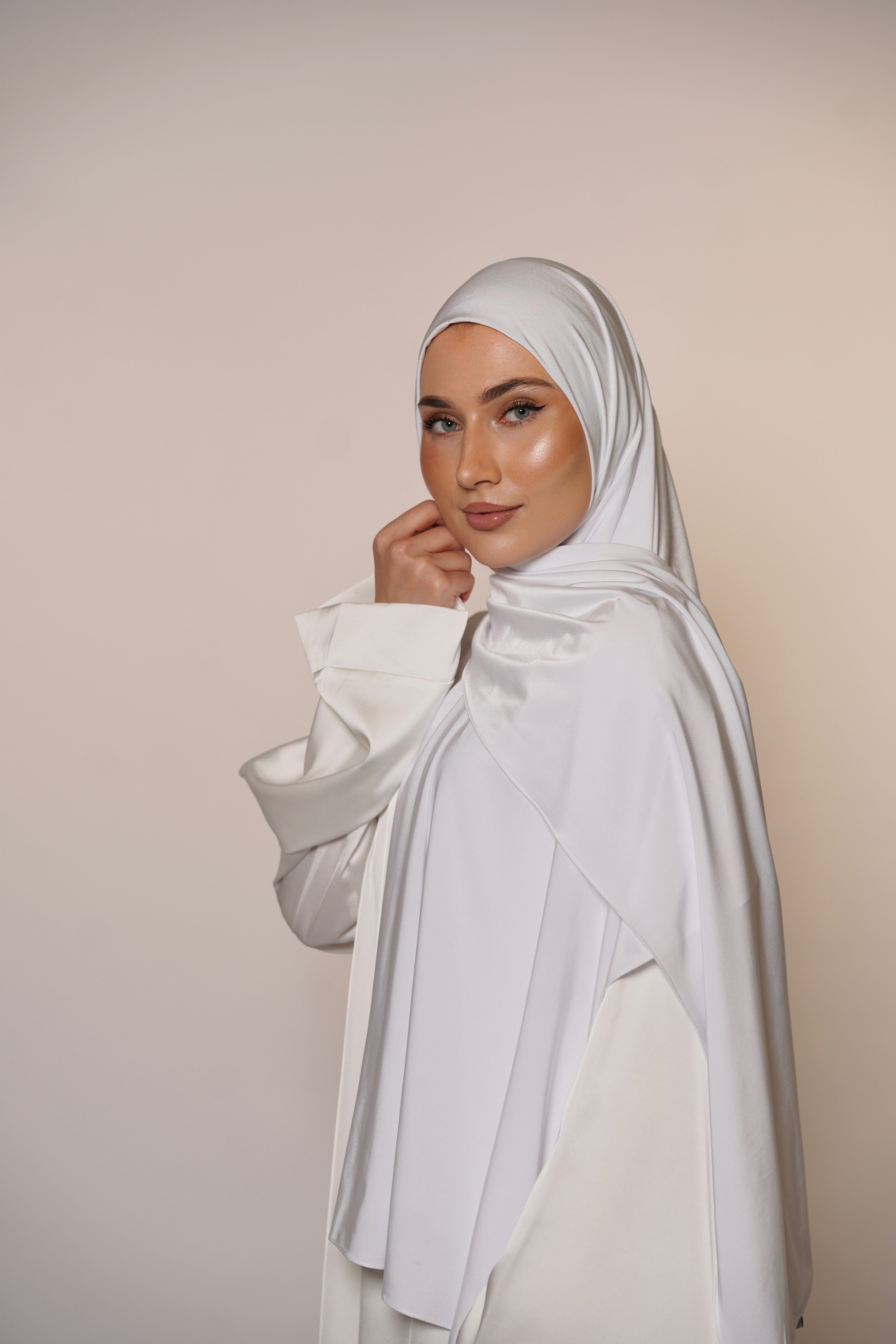 Satin Premium Jersey - white