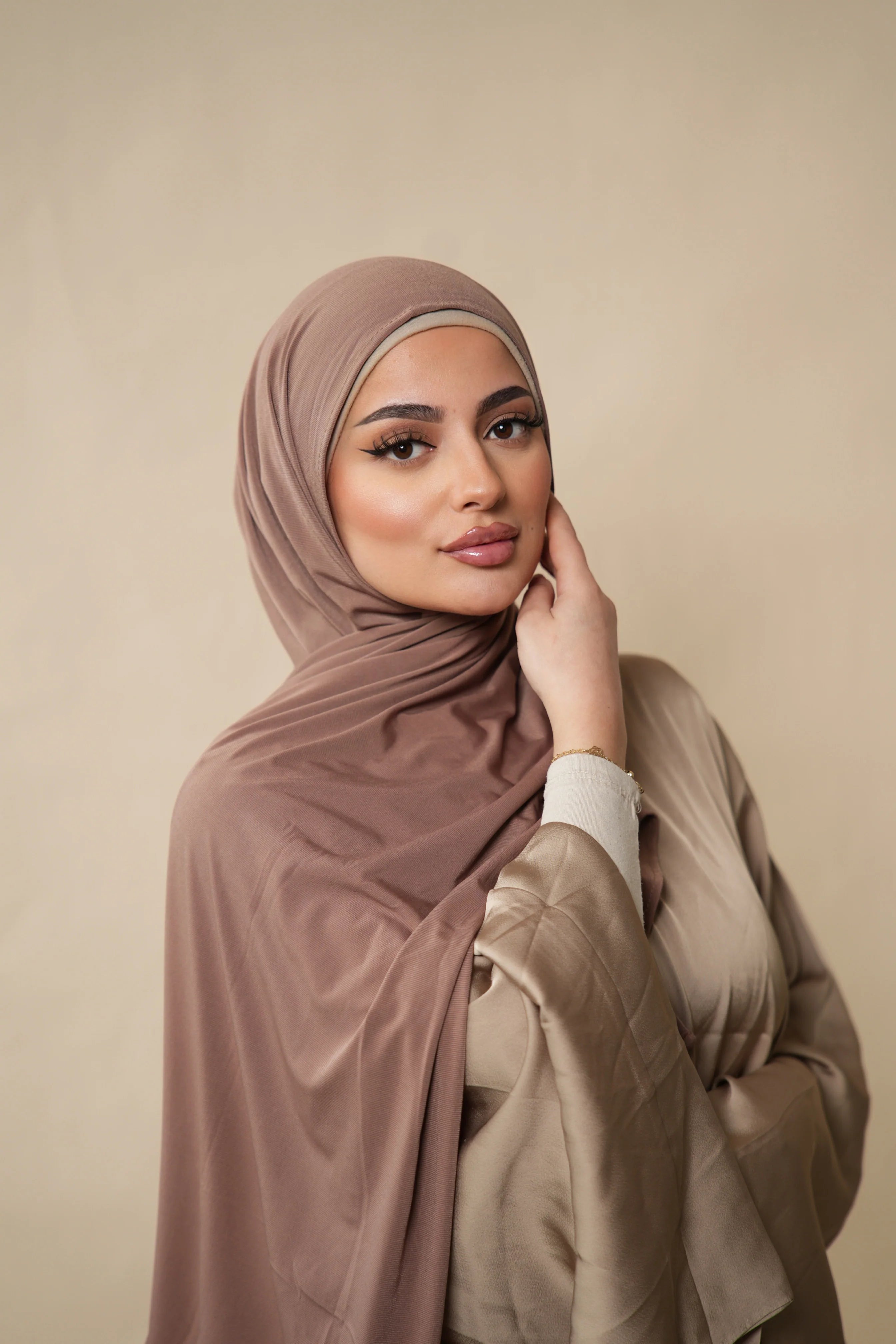 Premium Jersey to go - nude brown