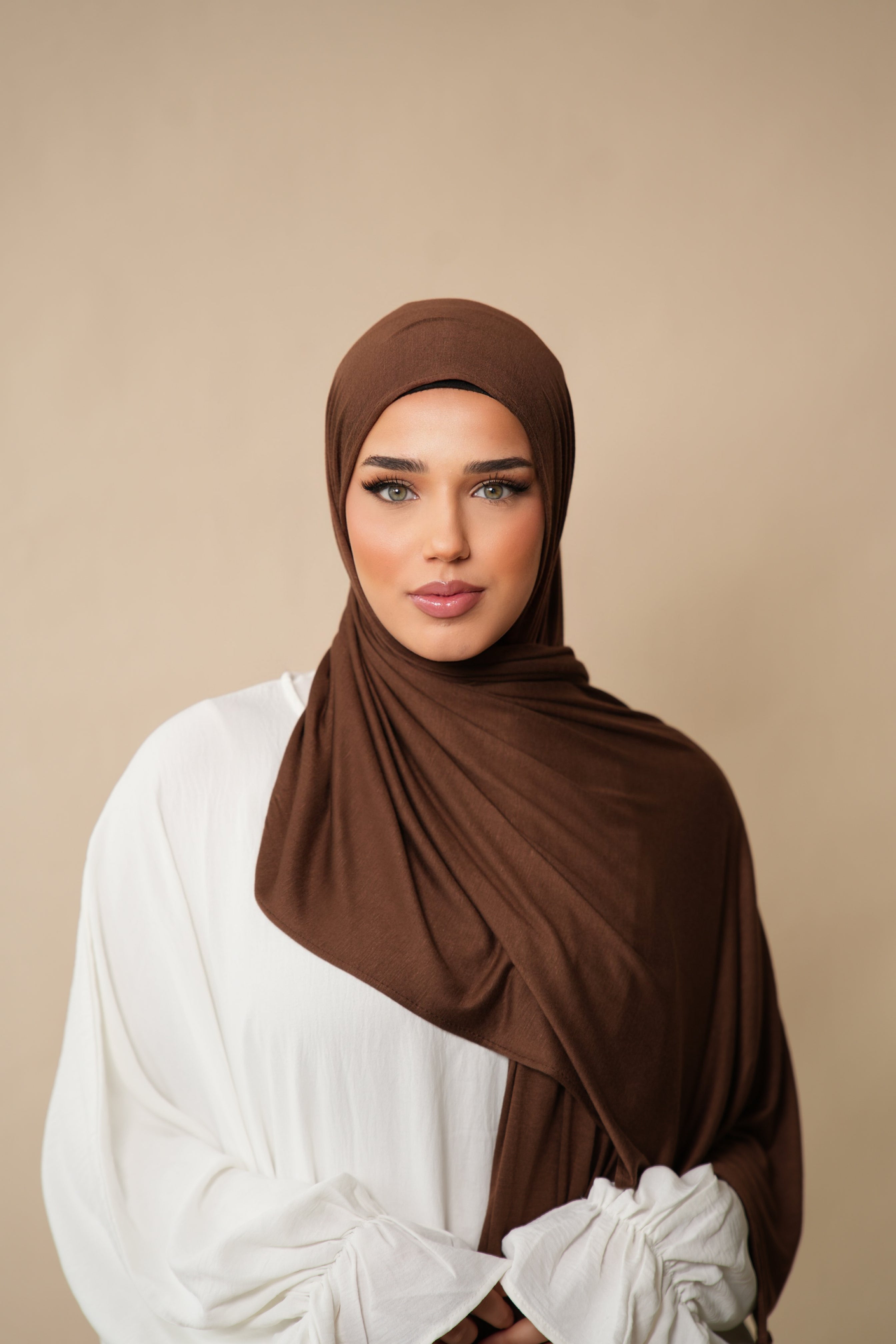 Bamboo Jersey - nude brown