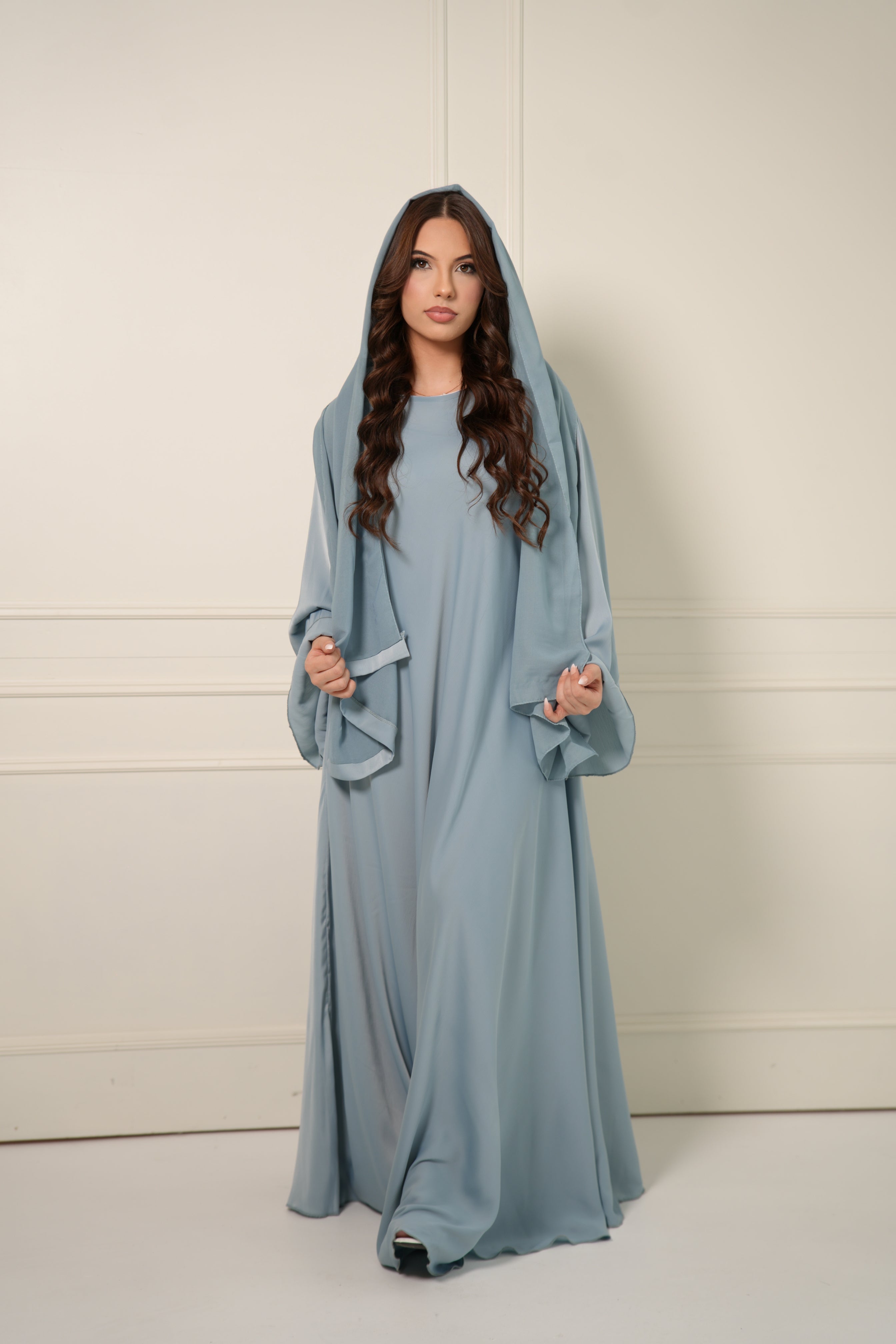 DXB Abaya - Baby Blue
