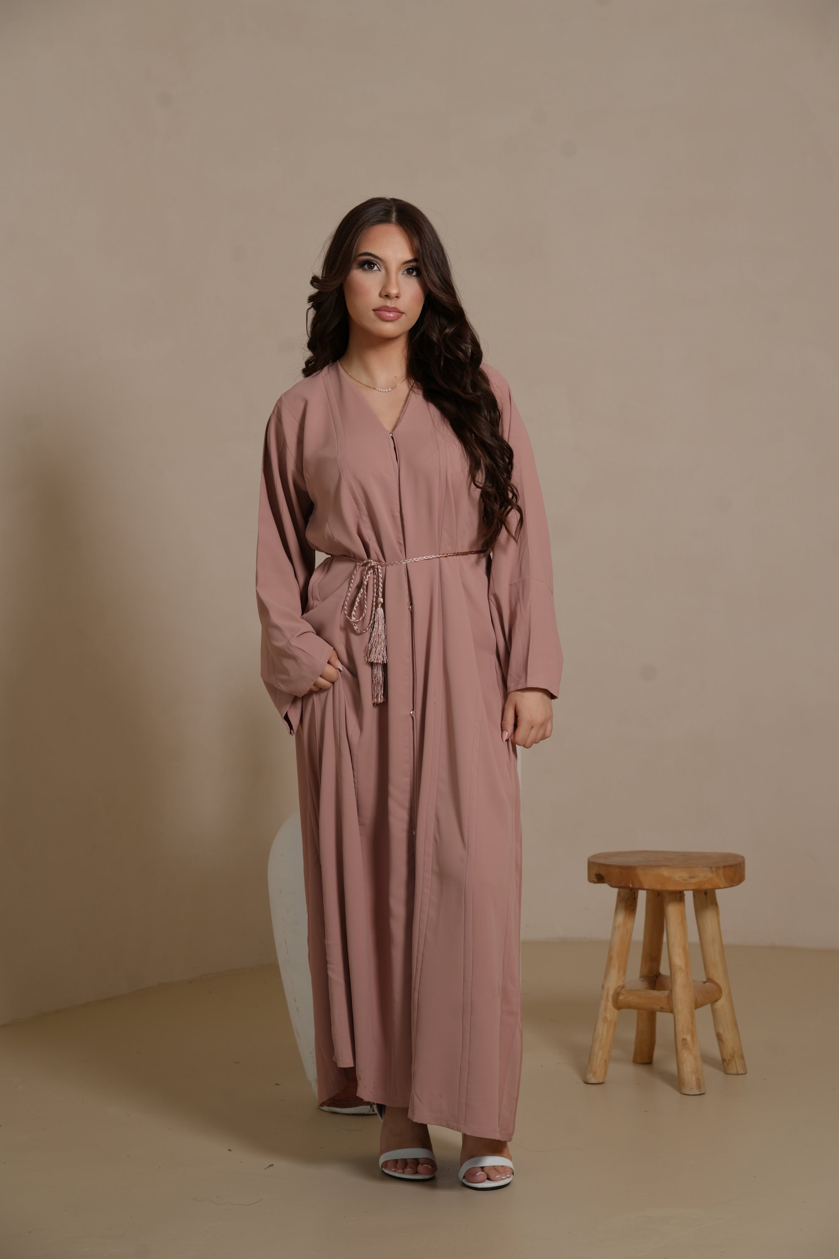 Lines Daily Abaya - peach