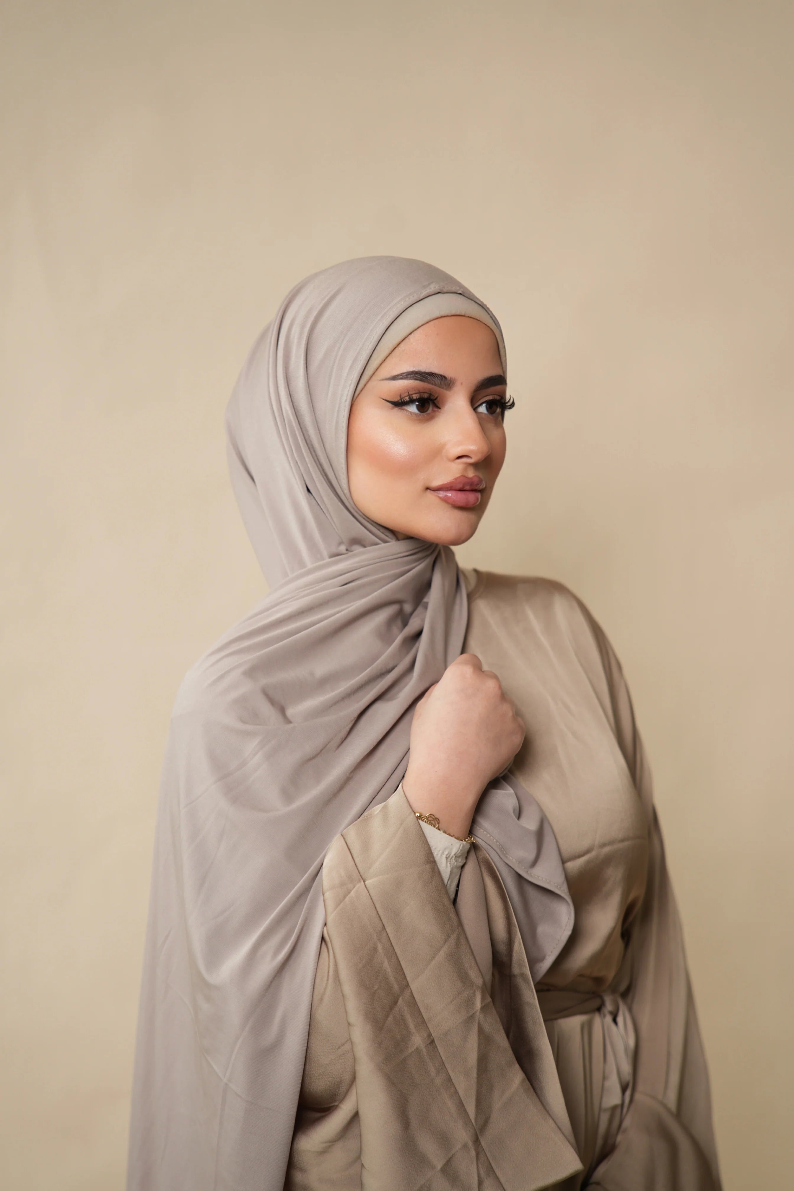 Premium Jersey to go - ashy beige