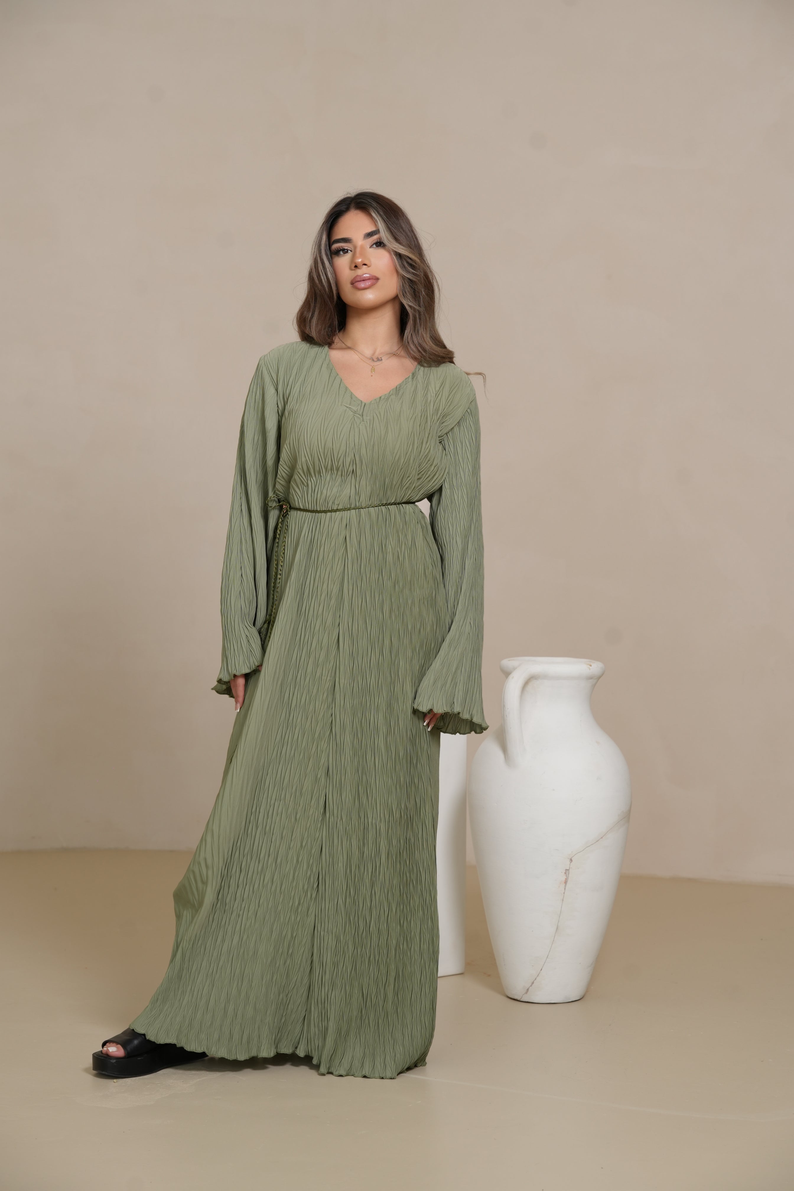 Summer dress - olive