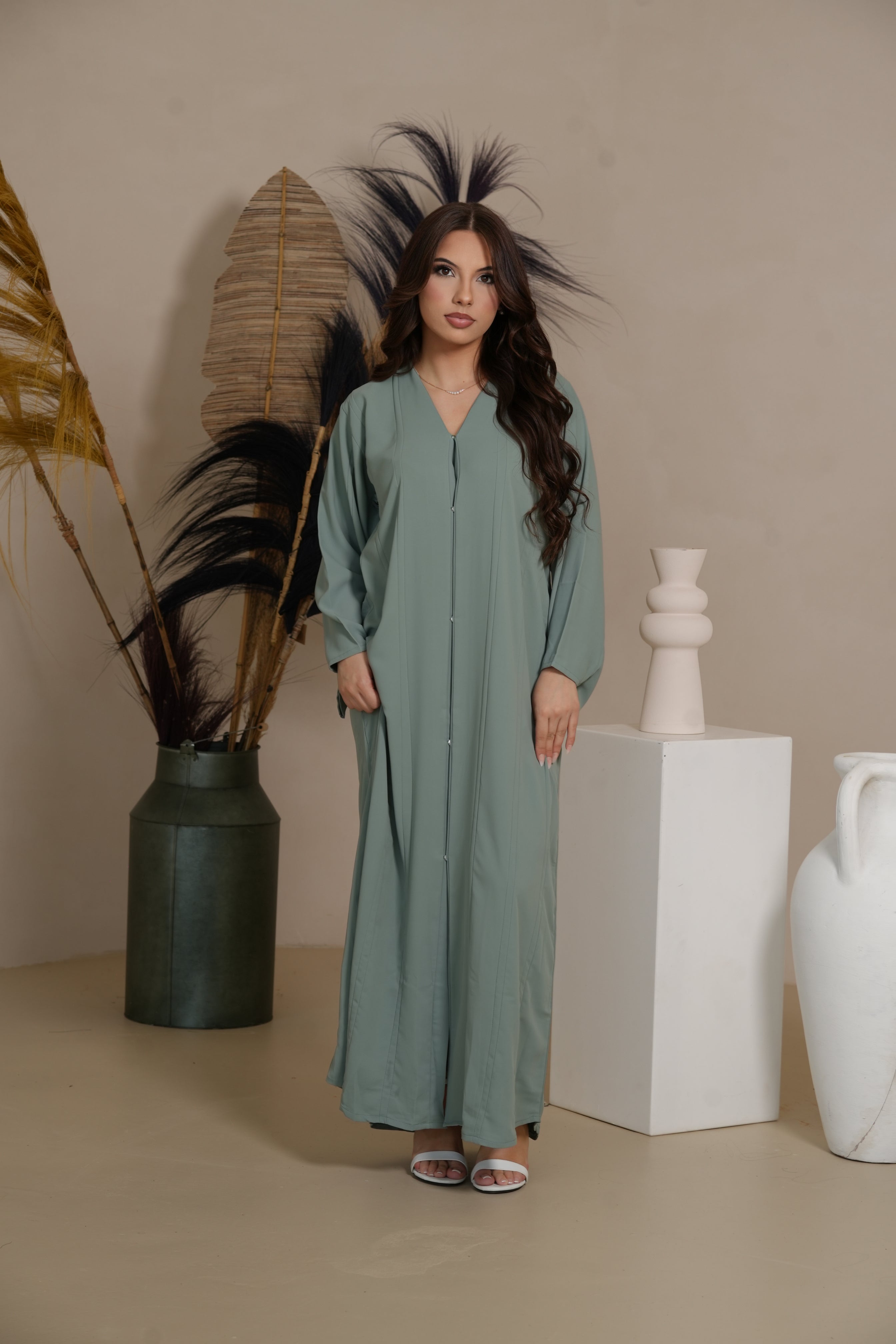 Lines Daily Abaya - Mint