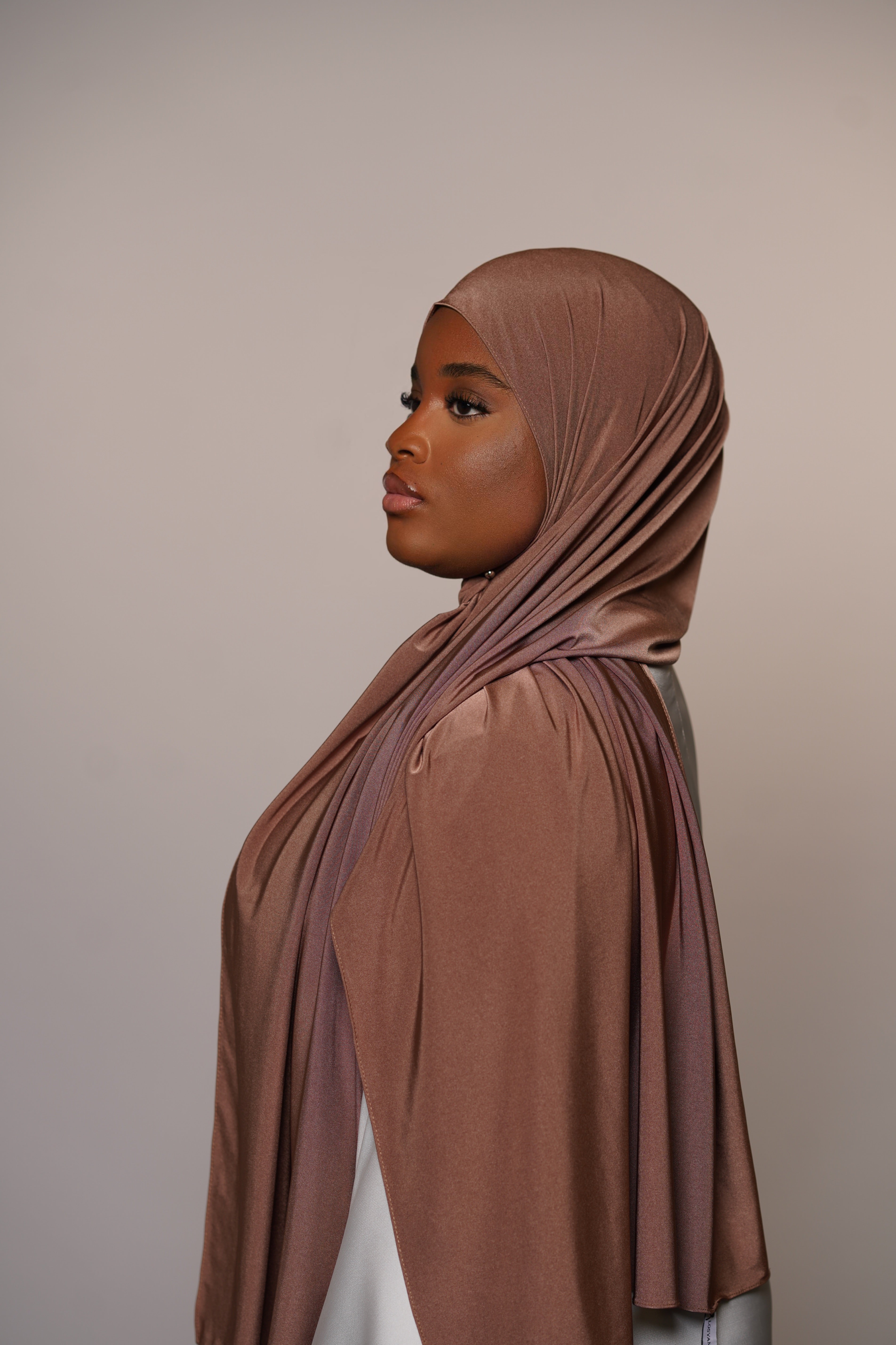 Satin Premium Jersey - burnt sugar
