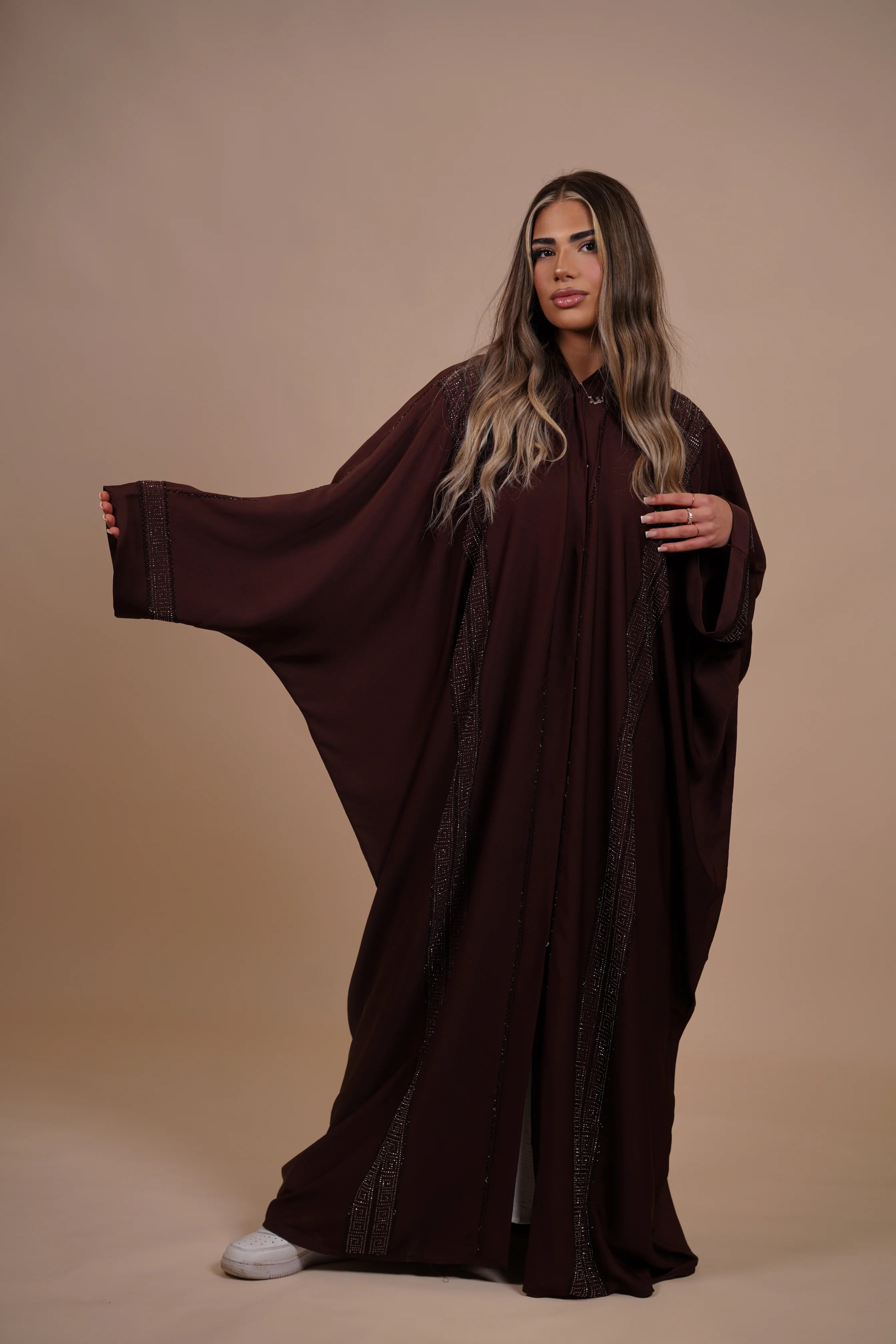 Emirate abaya - Brown Sugar