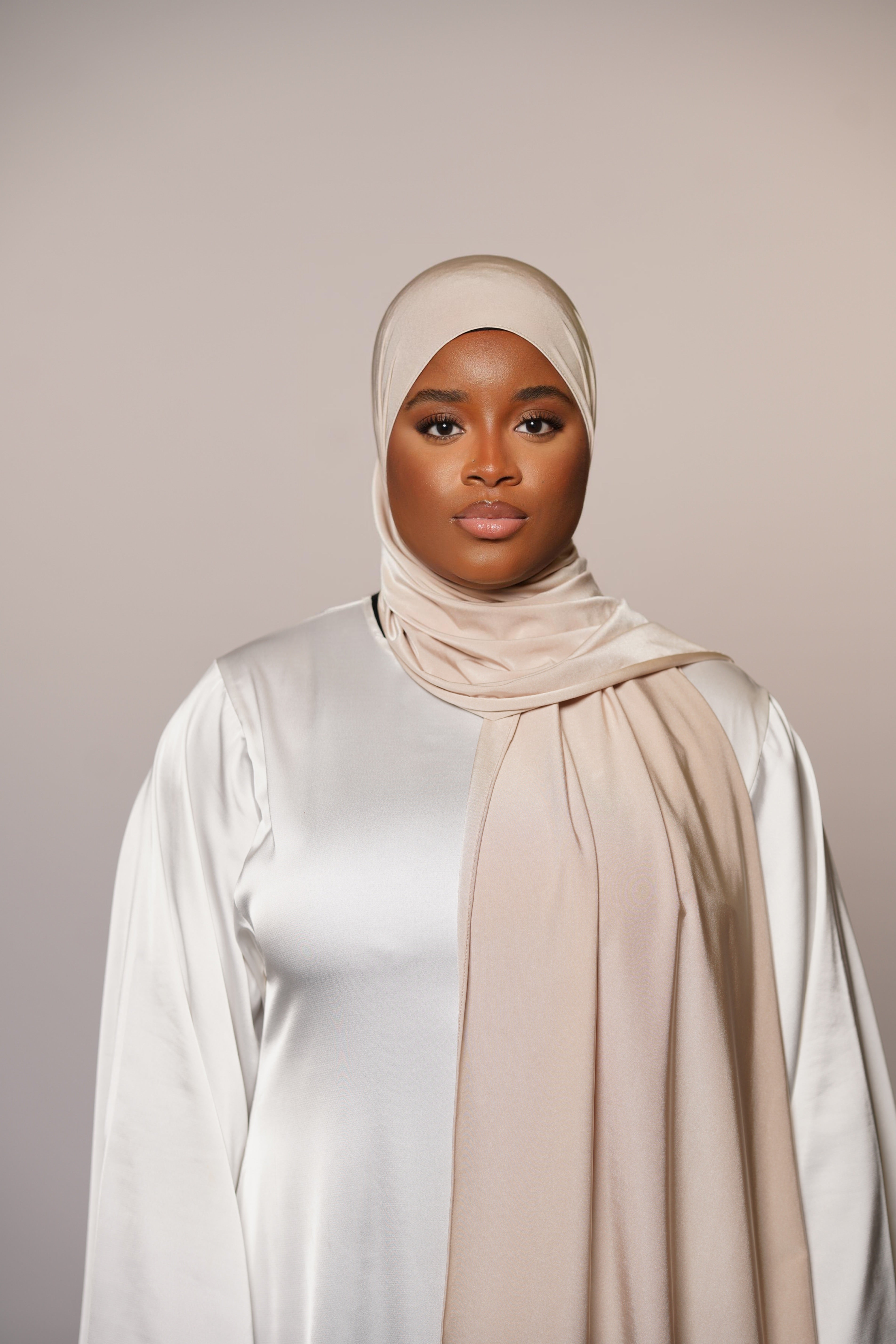 Satin Premium Jersey - light beige