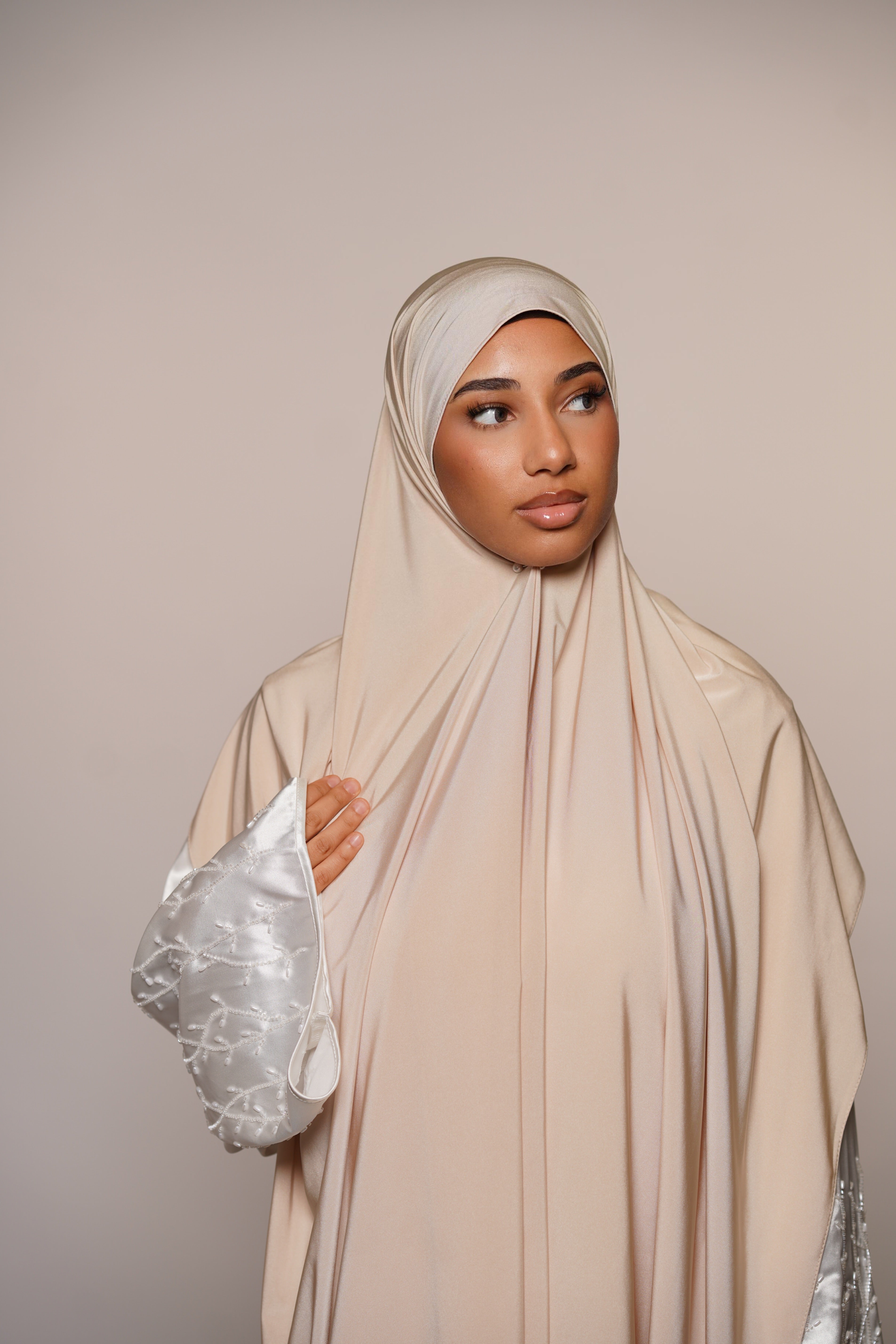 Satin Premium Jersey - ivory