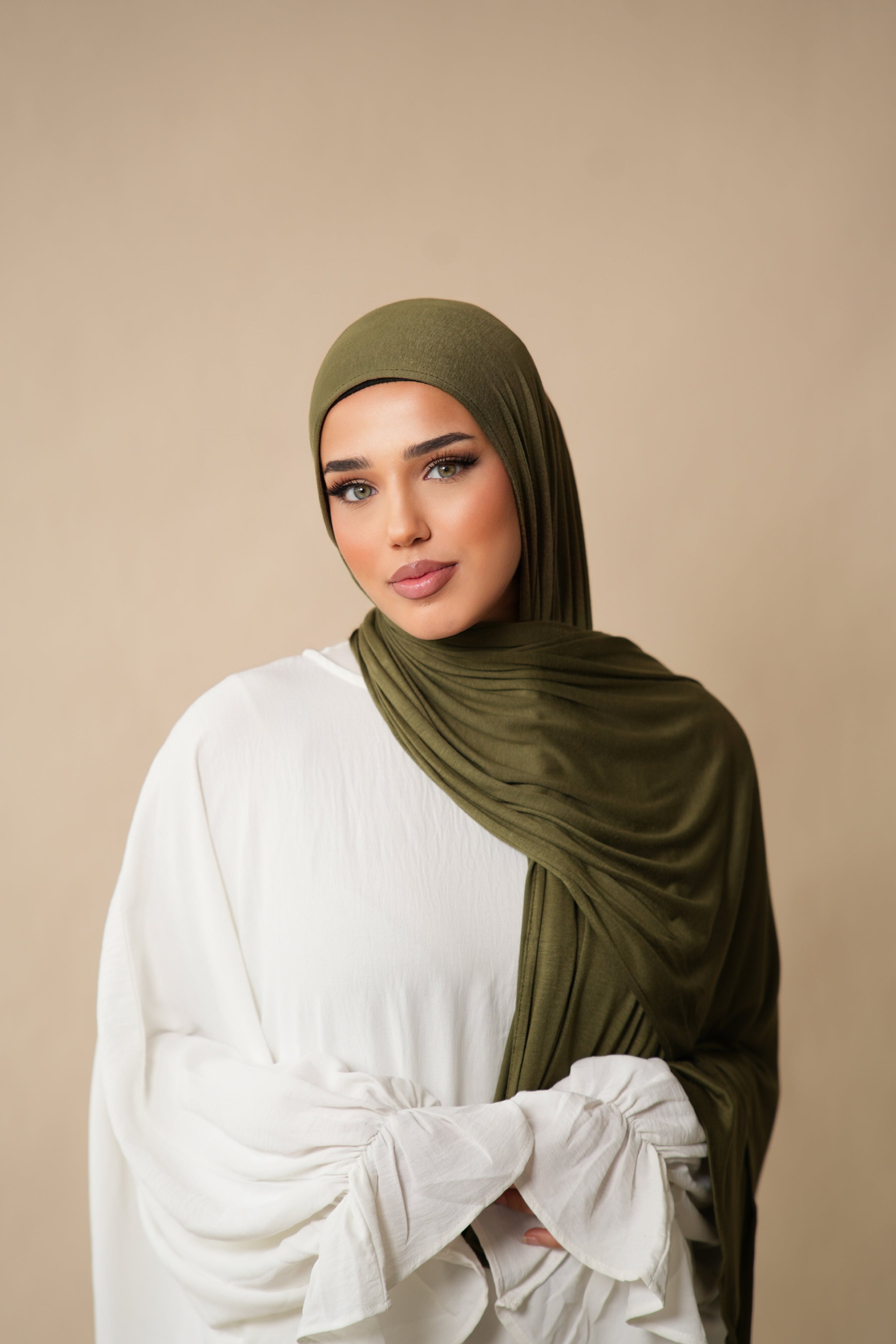 Bamboo Jersey - Khaki green