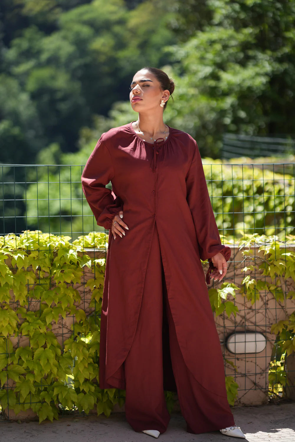 MEDITERRANEAN BREEZE SET - MAROON