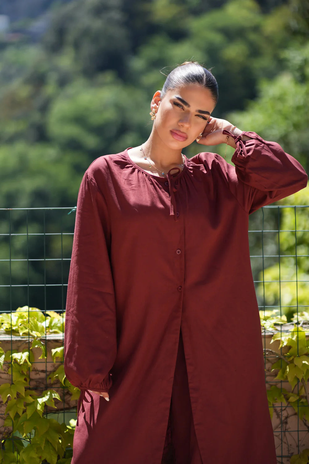 MEDITERRANEAN BREEZE SET - MAROON