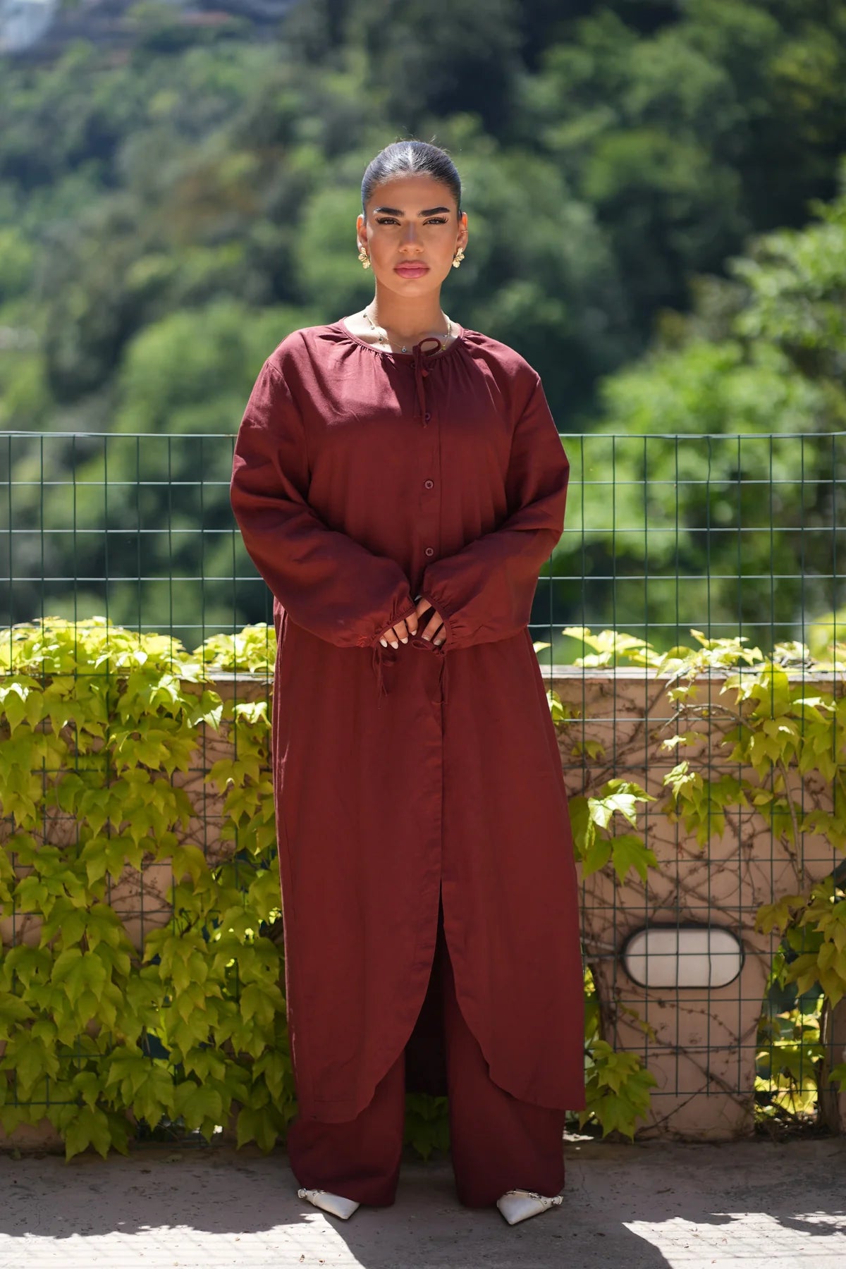 MEDITERRANEAN BREEZE SET - MAROON