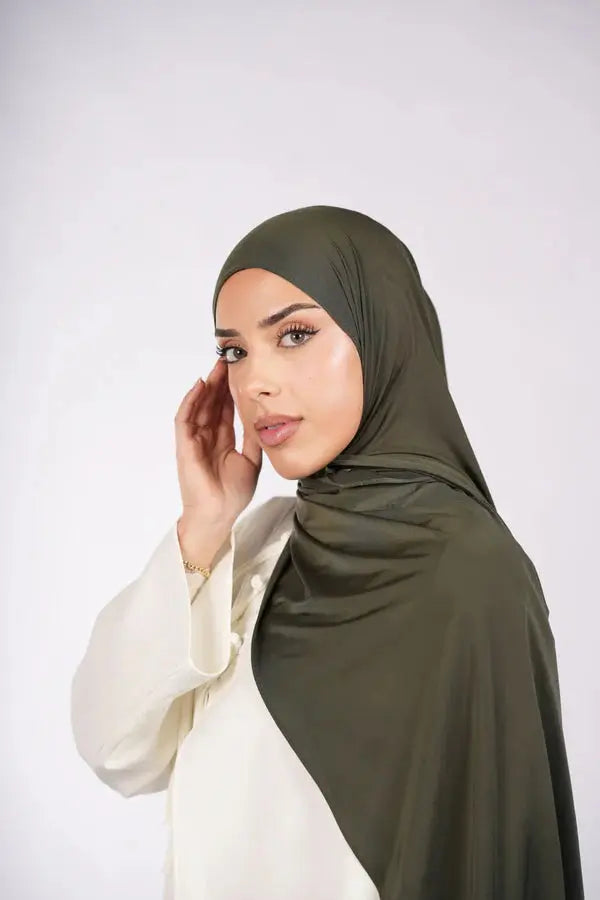 Liquid Jersey - Army Green - Losyana.nl