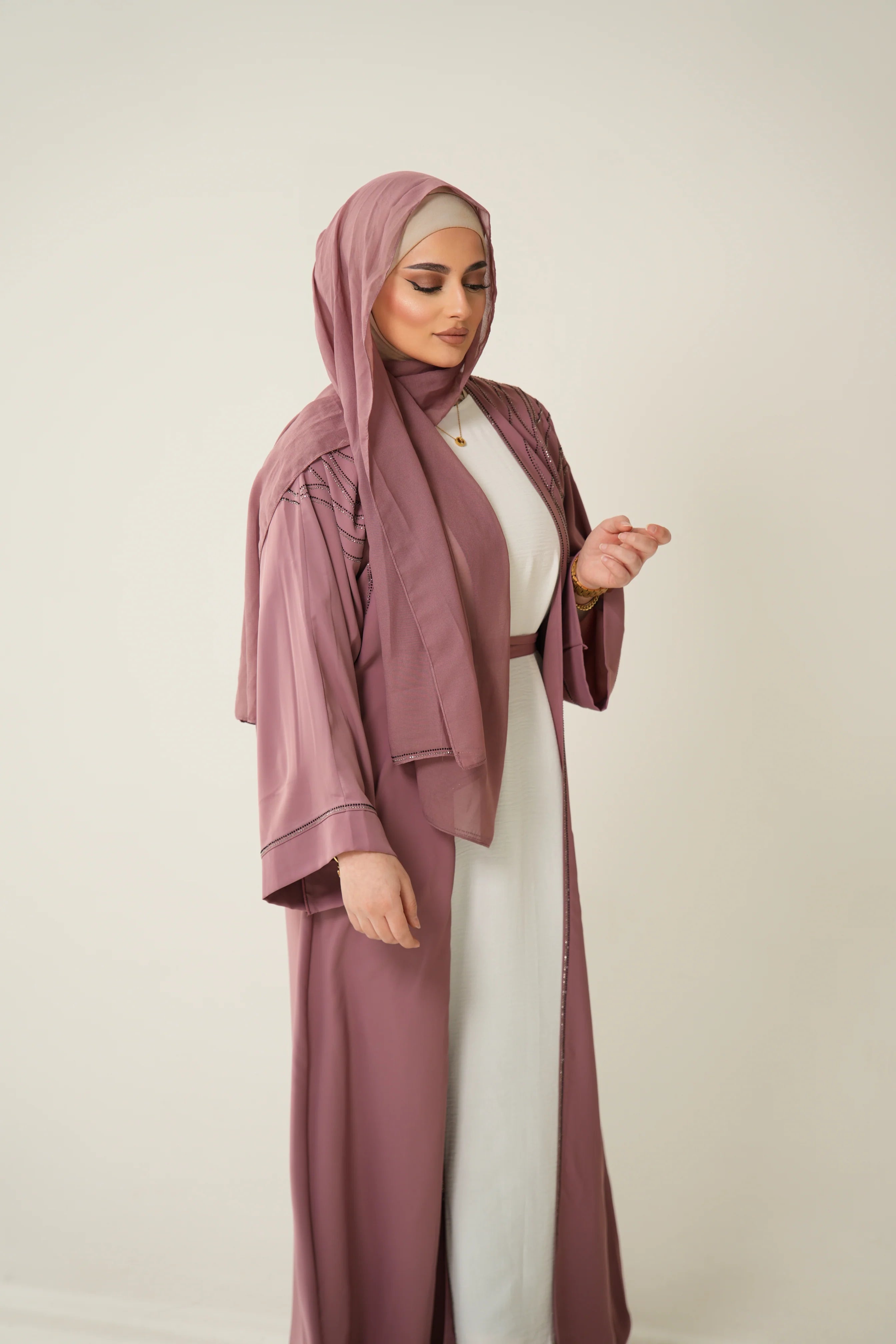 Emirate abaya- Pink