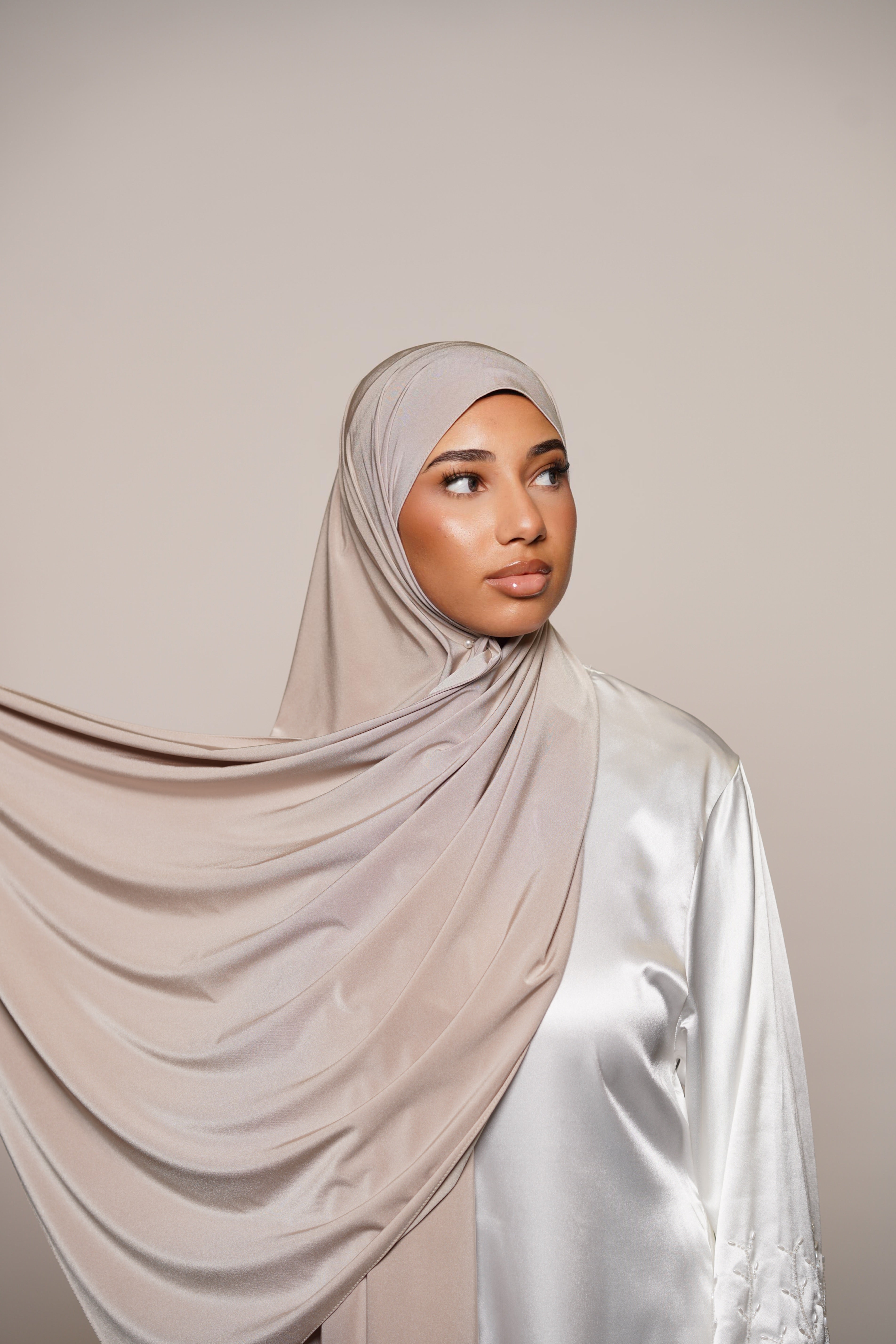 Satin Premium Jersey - creme beige