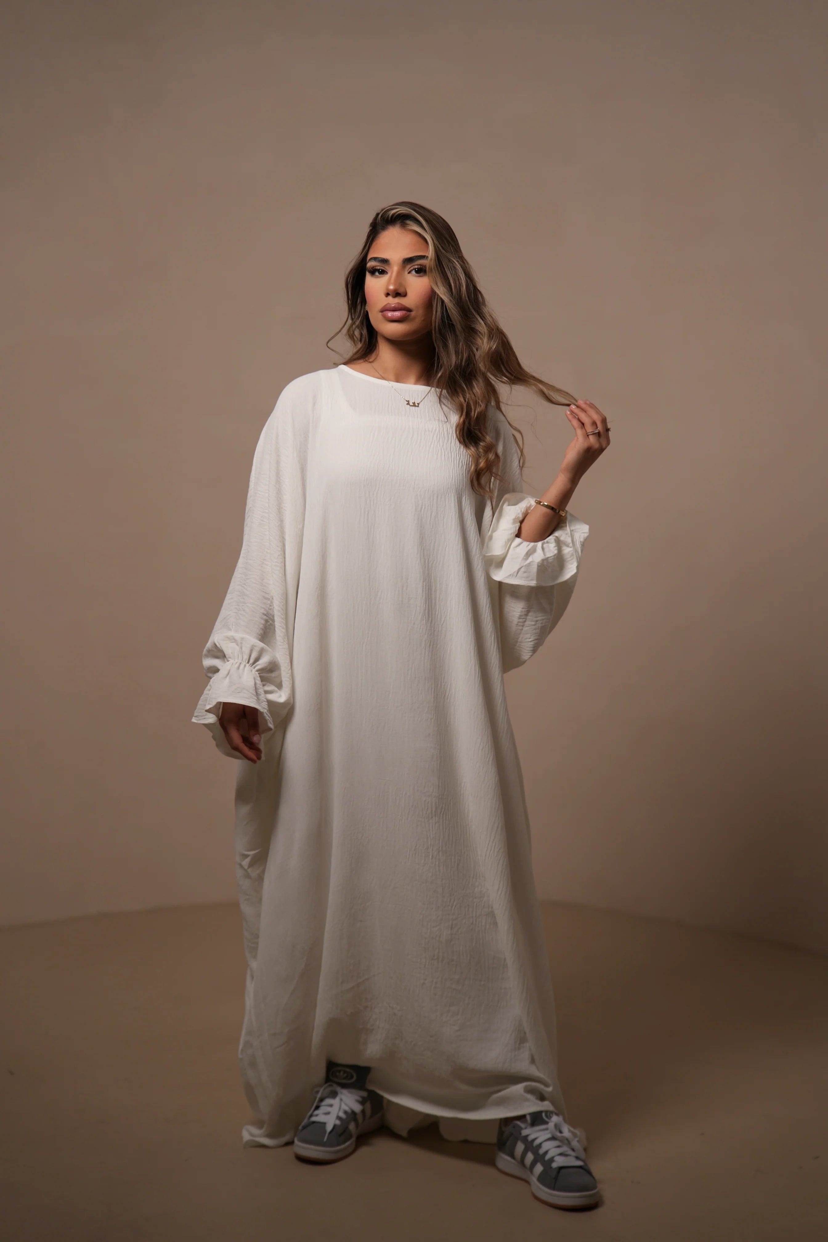 Jazz Abaya - White