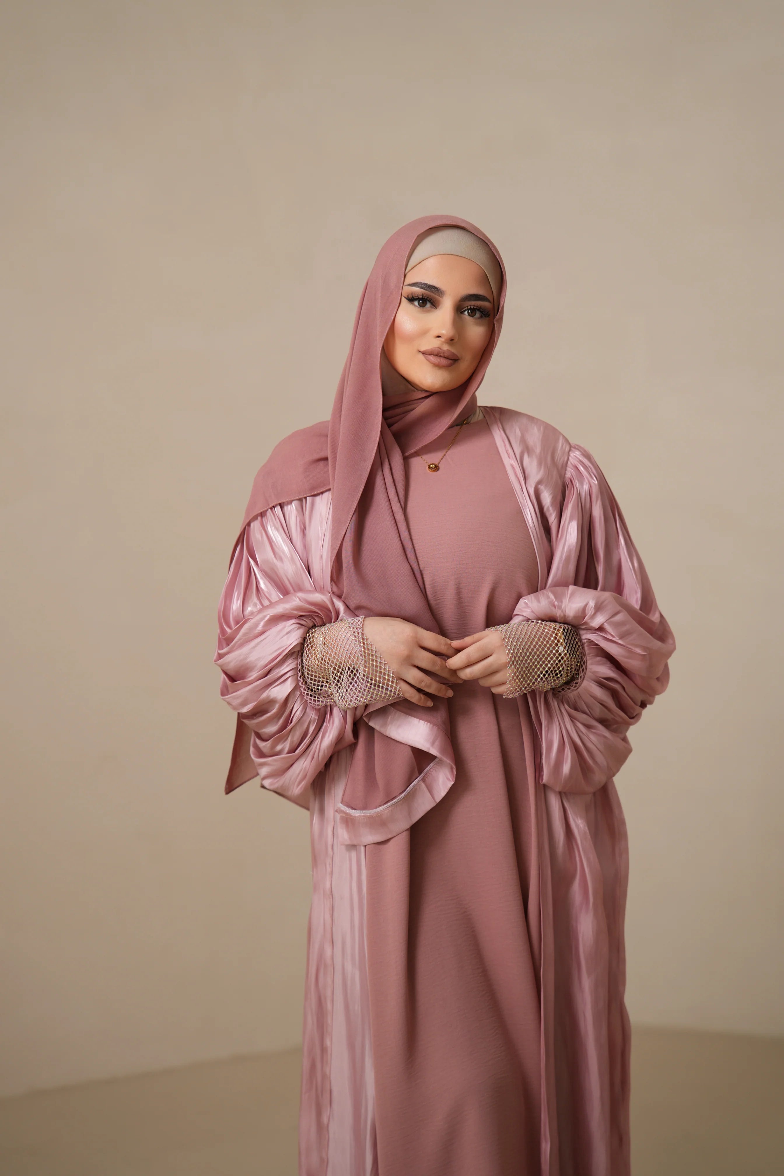 Emirate abaya - PINK
