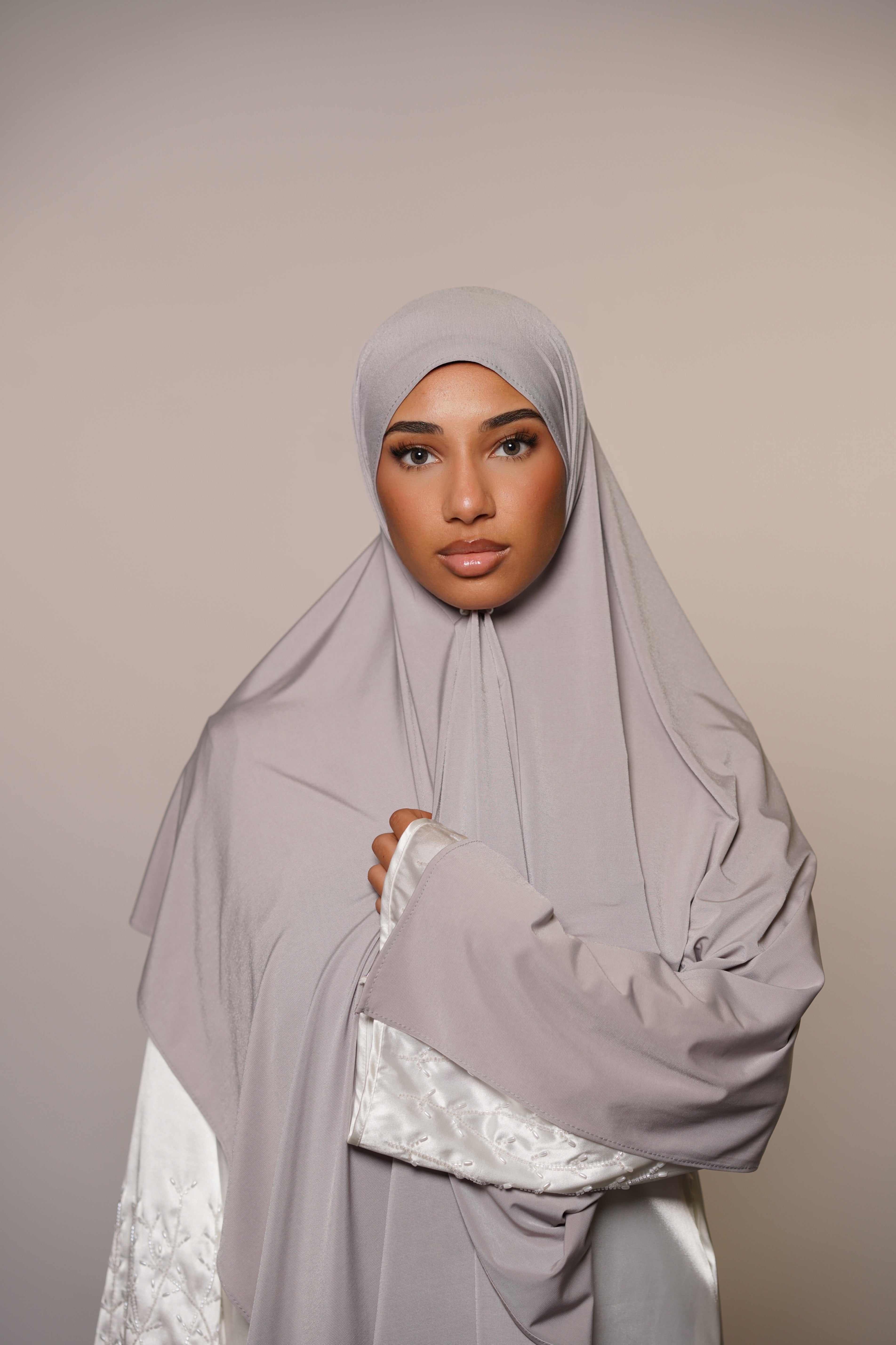 Satin Premium Jersey - light grey
